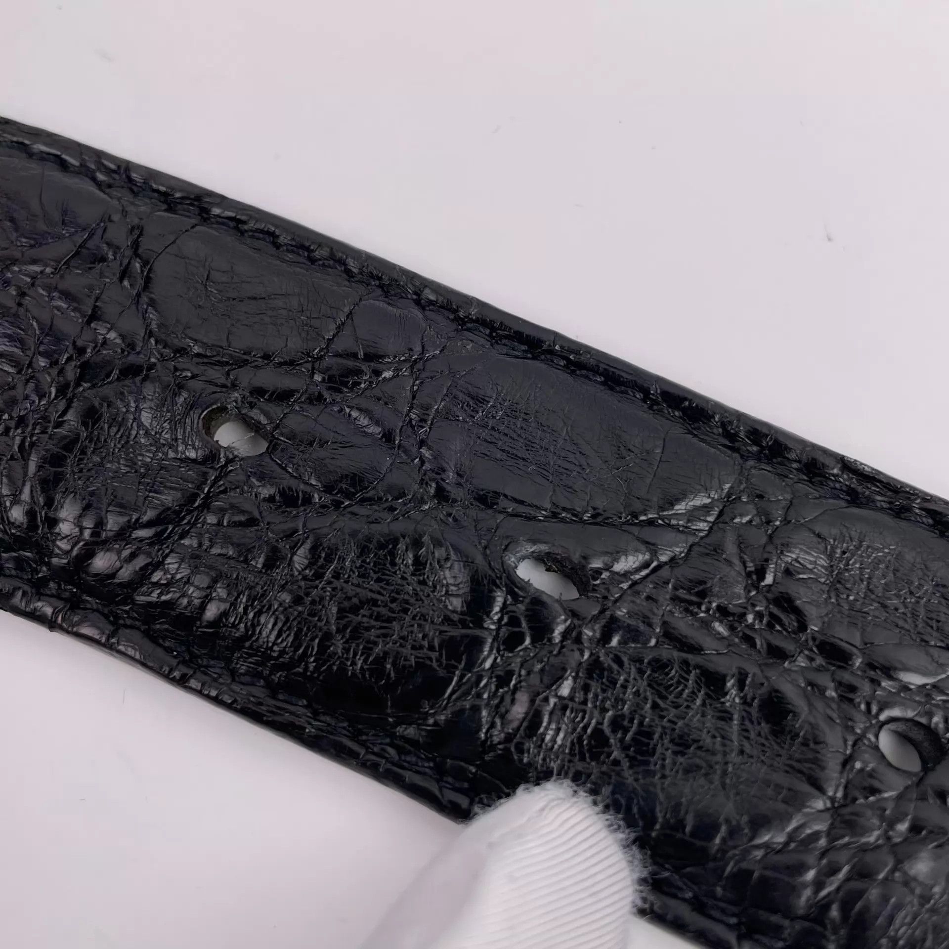 Dior Dior Black Crocodile Skin Belt Size ONE SIZE - 9 Thumbnail