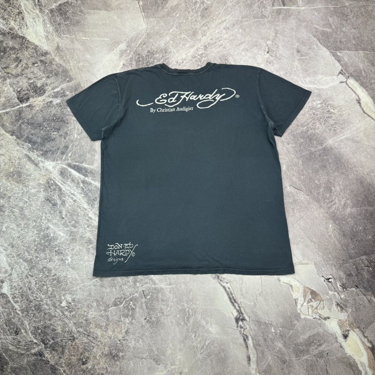 Christian Audigier × Ed Hardy Vintage Ed Hardy T shirt Pantera Roses Christian Audigier XL Size US XL / EU 56 / 4 - 8 Thumbnail