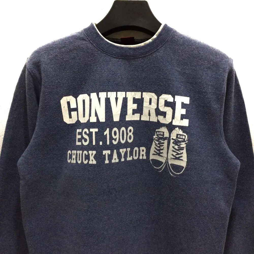 Converse × Vintage Converse Spell Out Sweatshirt Size US M / EU 48-50 / 2 - 2 Thumbnail