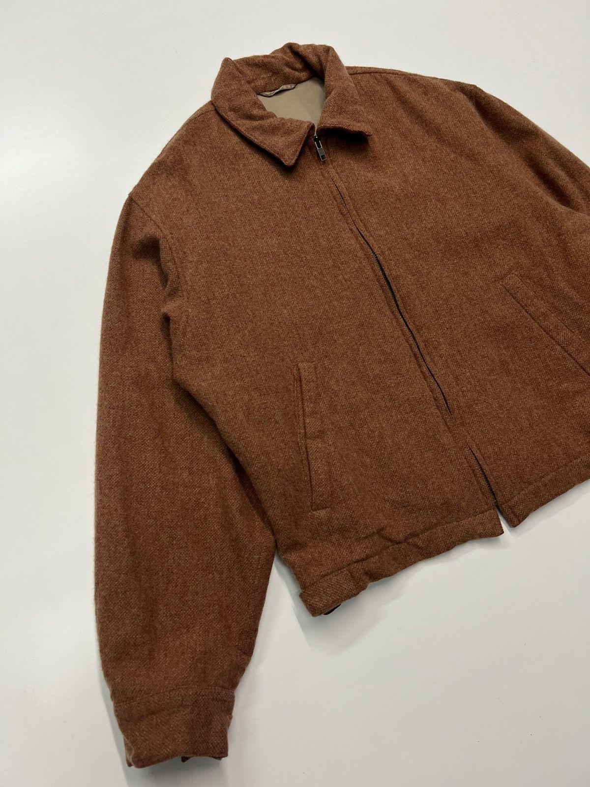Vintage 🔥VINTAGE WEST THE AUTHENTIC STYLE WOOL ZIPPER JACKET Size US M / EU 48-50 / 2 - 2 Thumbnail