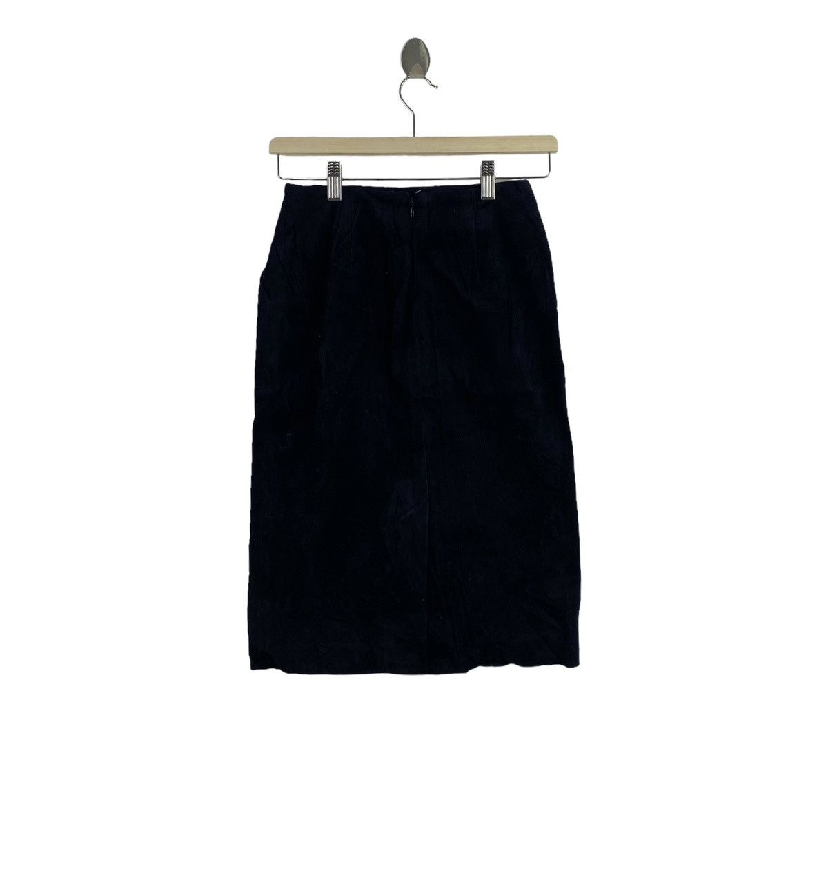 KATHARINE HAMNETT LONDON English Designer Black Midi Skirt 