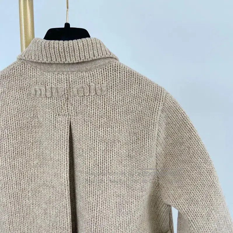 Miu Miu Miu Miu Beige Wool Ladies Jacket . Size M / US 6-8 / IT 42-44 - 4 Thumbnail