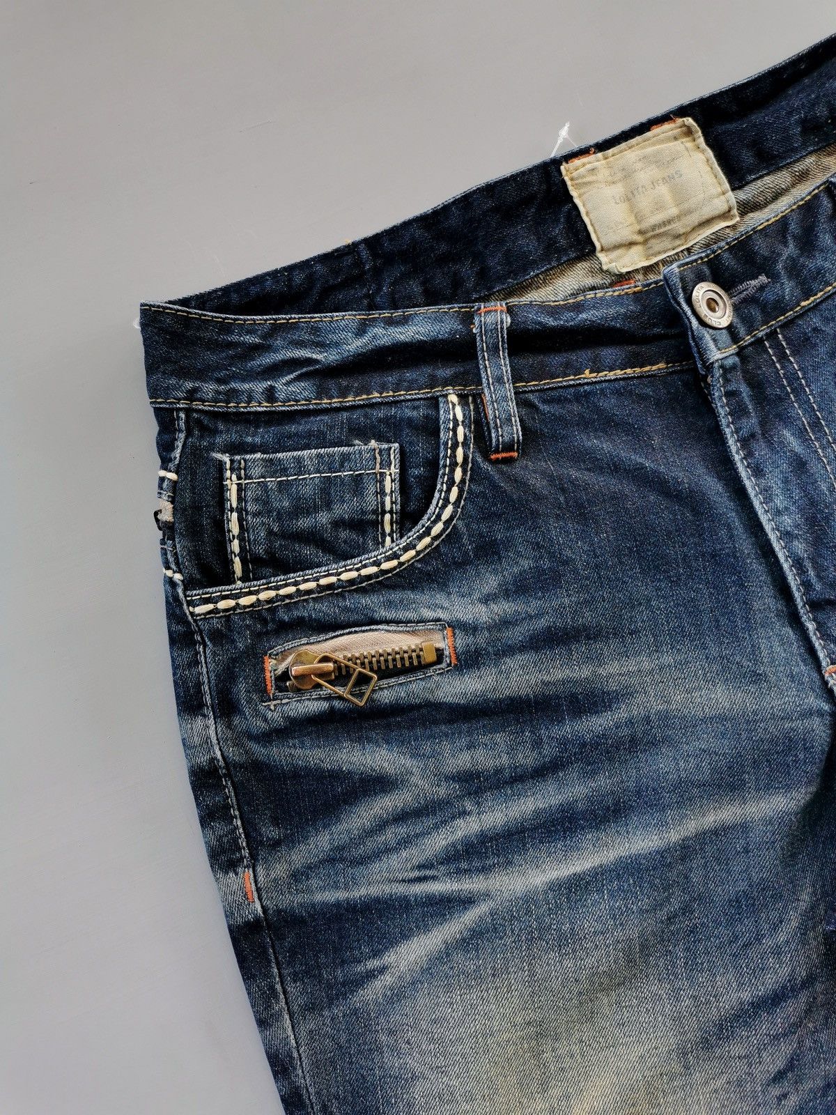 Japanese Brand Lolita Concert Club Denim Jeans Size US 35 - 8 Thumbnail