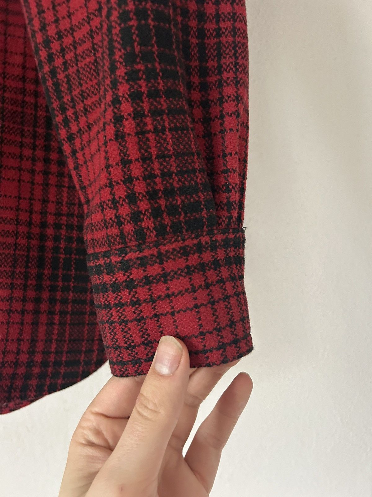 Off-White Check Wool Tartan Shirt Size US M / EU 48-50 / 2 - 11 Thumbnail