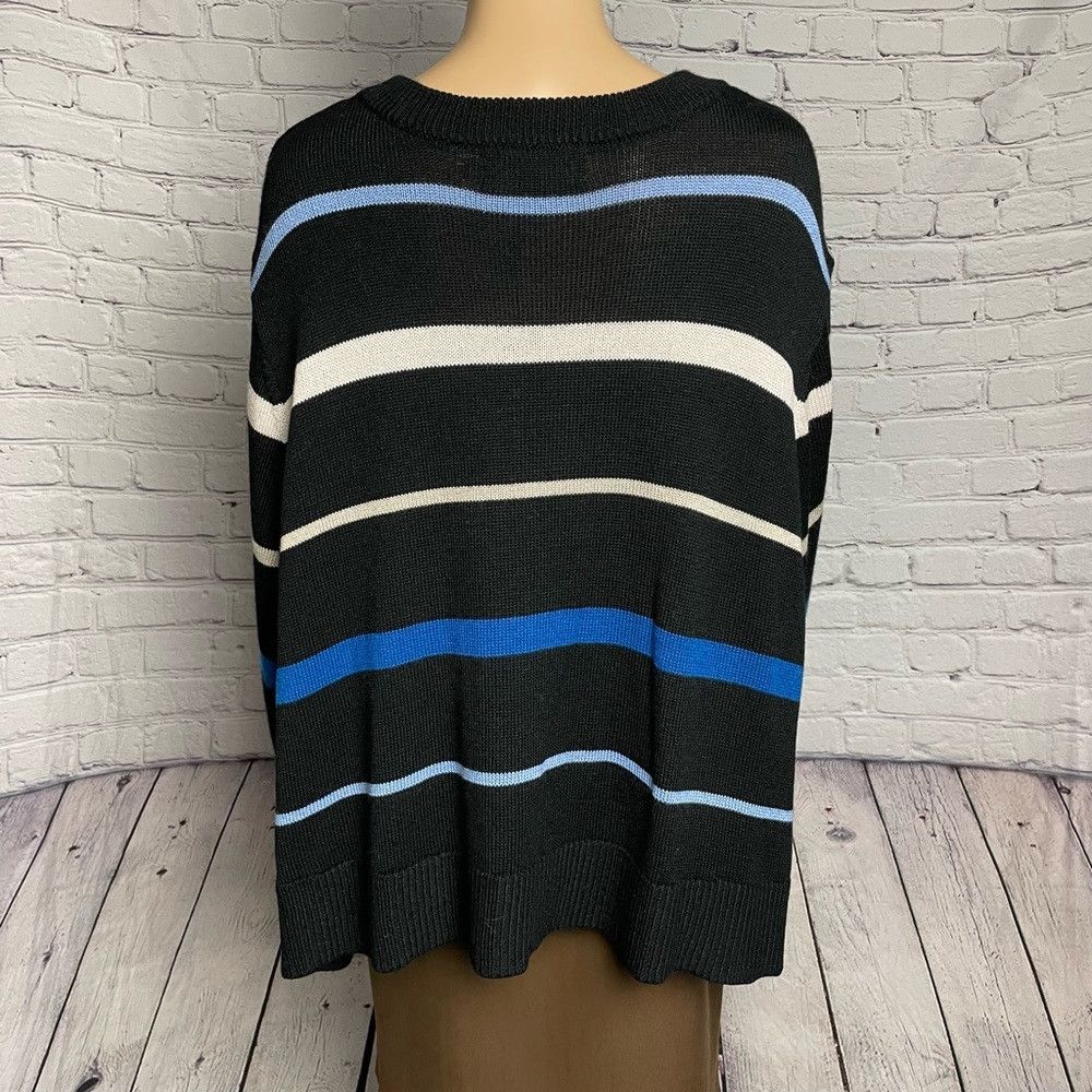 Other NWT New $168 11 HONORÉ Emily Stripe Wool Blend Sweater Size Size XXL / US 16-18 / IT 52-54 - 5 Thumbnail