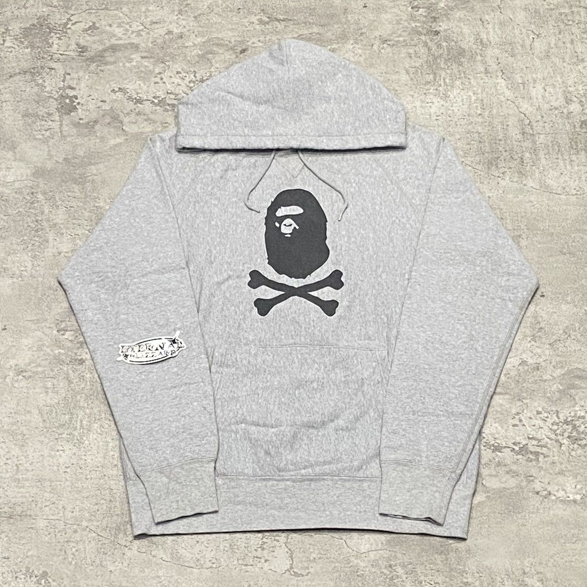 Bape Bape Pirate Logo Pullover Hoodie Gray Size US L / EU 52-54 / 3 - 1 Thumbnail