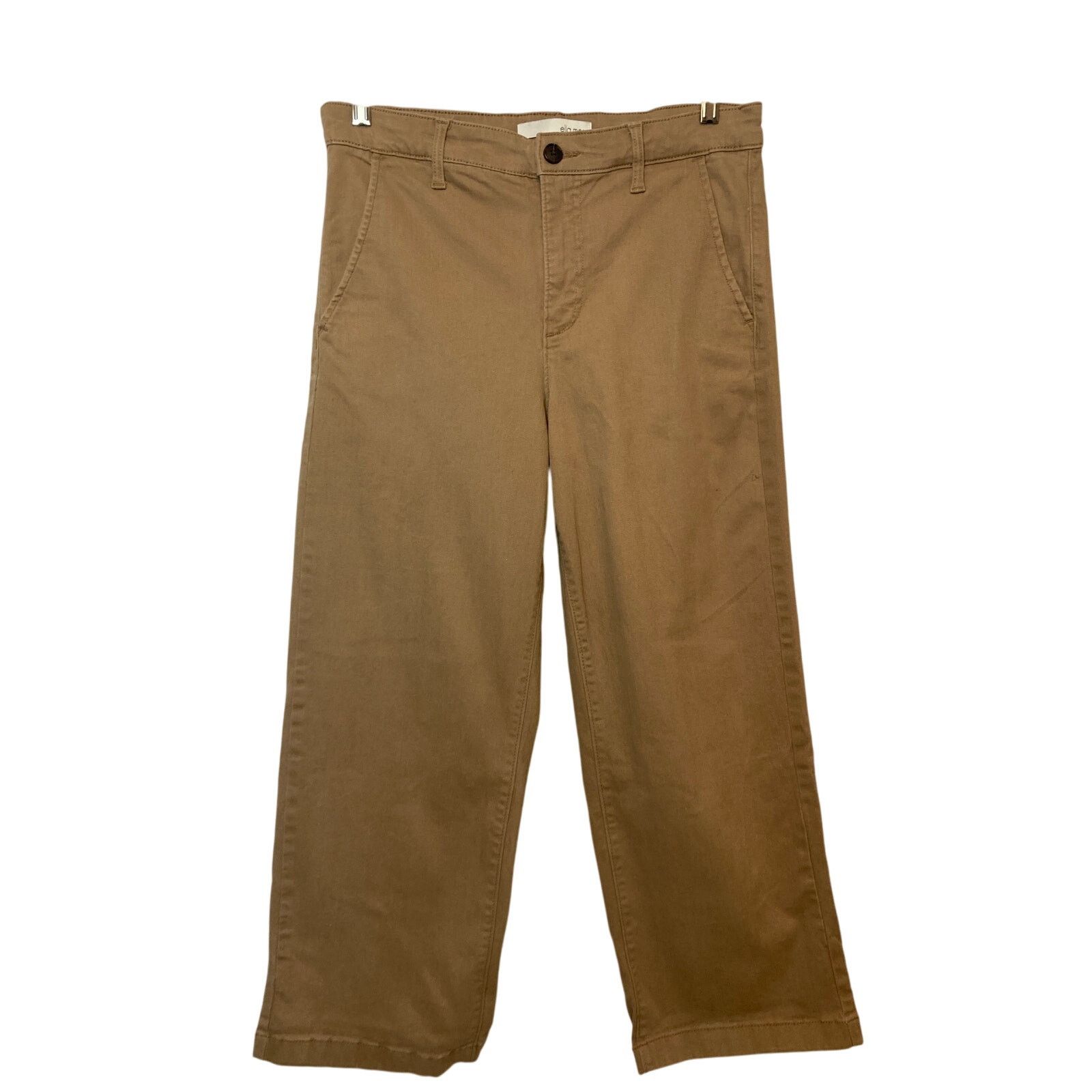 Other Ella Moss Tan Brown Cropped Wide Leg Crop High Rise Pants Size 28" / US 6 / IT 42 - 1 Thumbnail