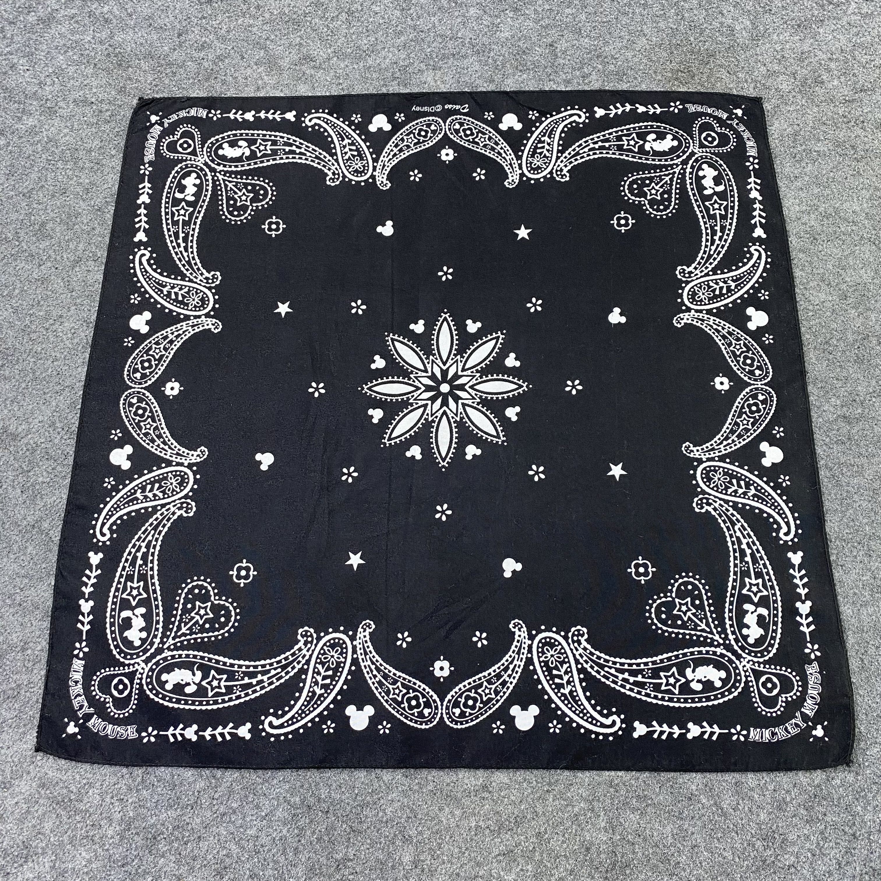 Anime Mickey Mouse PAISLEY BANDANA , HANDKERCHIEF-B1430 Size ONE SIZE - 1 Thumbnail