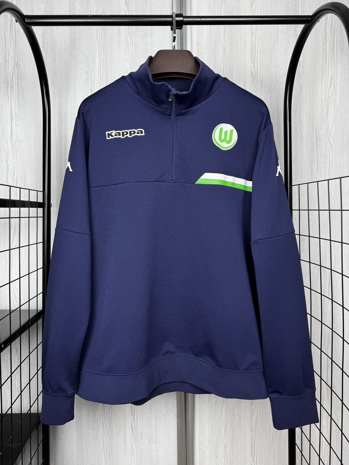 Kappa VfL Wolfsburg Drill Top KAPPA Die 2015 2016 Training Jersey Size US XXL / EU 58 / 5 - 2 Thumbnail