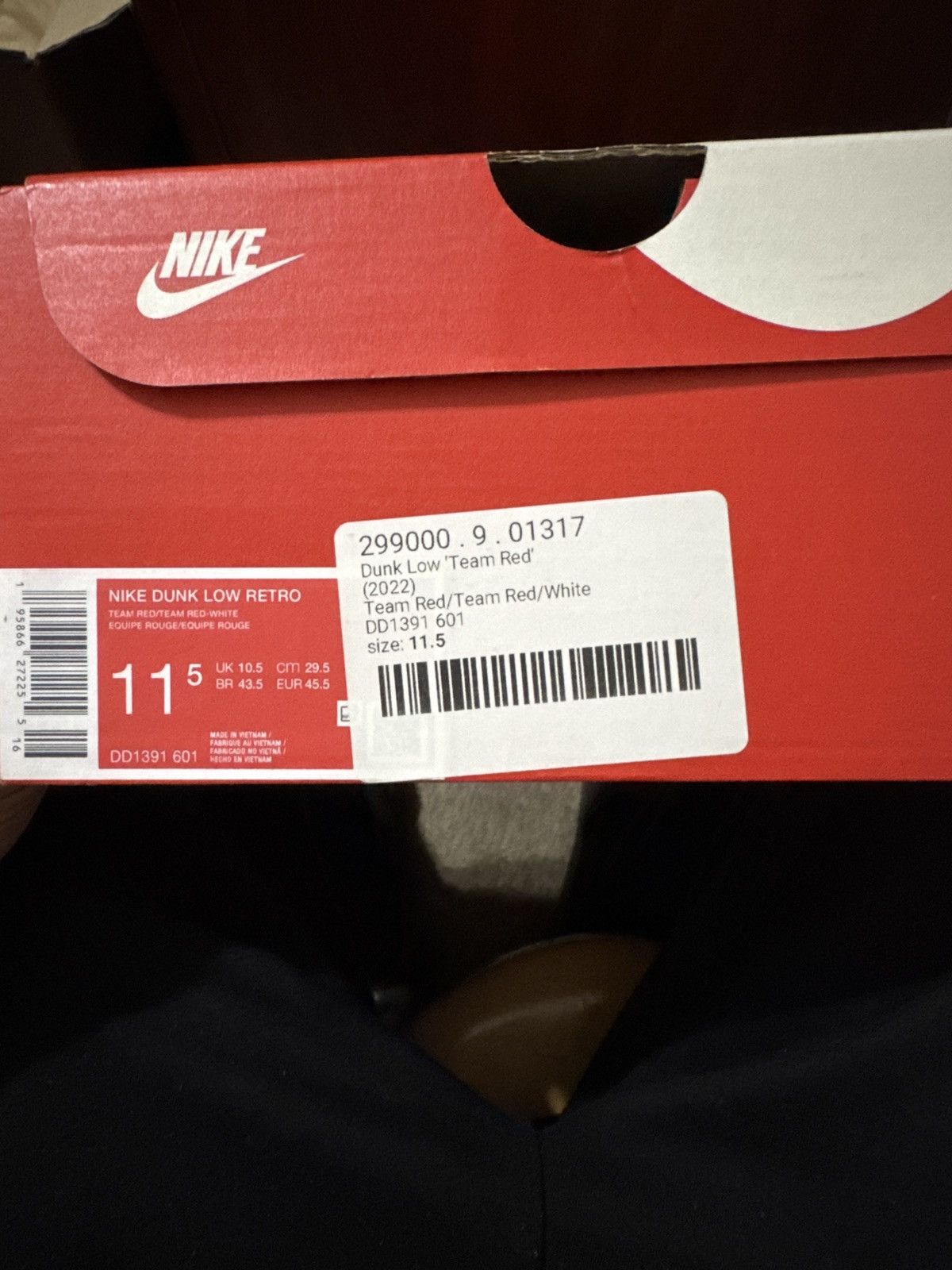Nike Nike dunk low retro Size US 11.5 / EU 44-45 - 7 Thumbnail
