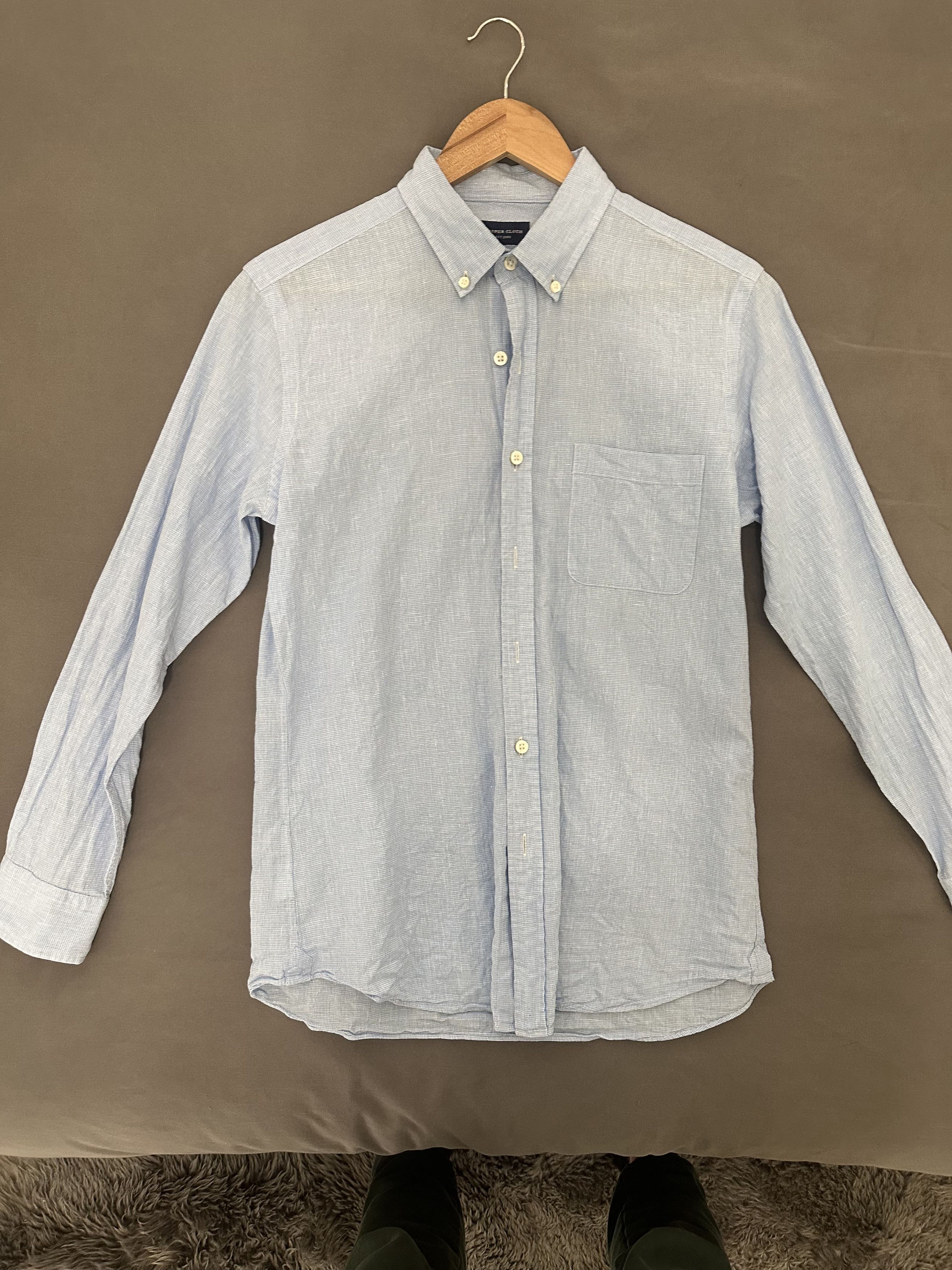 Proper Cloth Linen Micro-Houndstooth Size US S / EU 44-46 / 1 - 1 Thumbnail