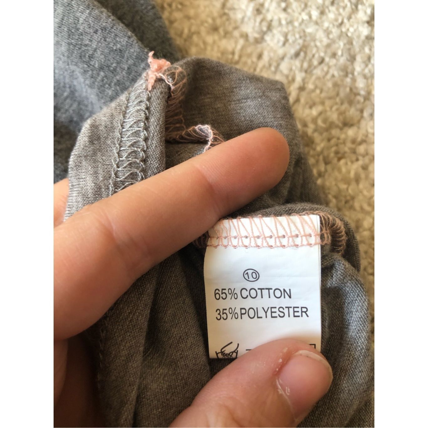 Other Women’s Gray and Pink Striped Long Sleeve V Neck Blouse Size Size L / US 10 / IT 46 - 6 Thumbnail