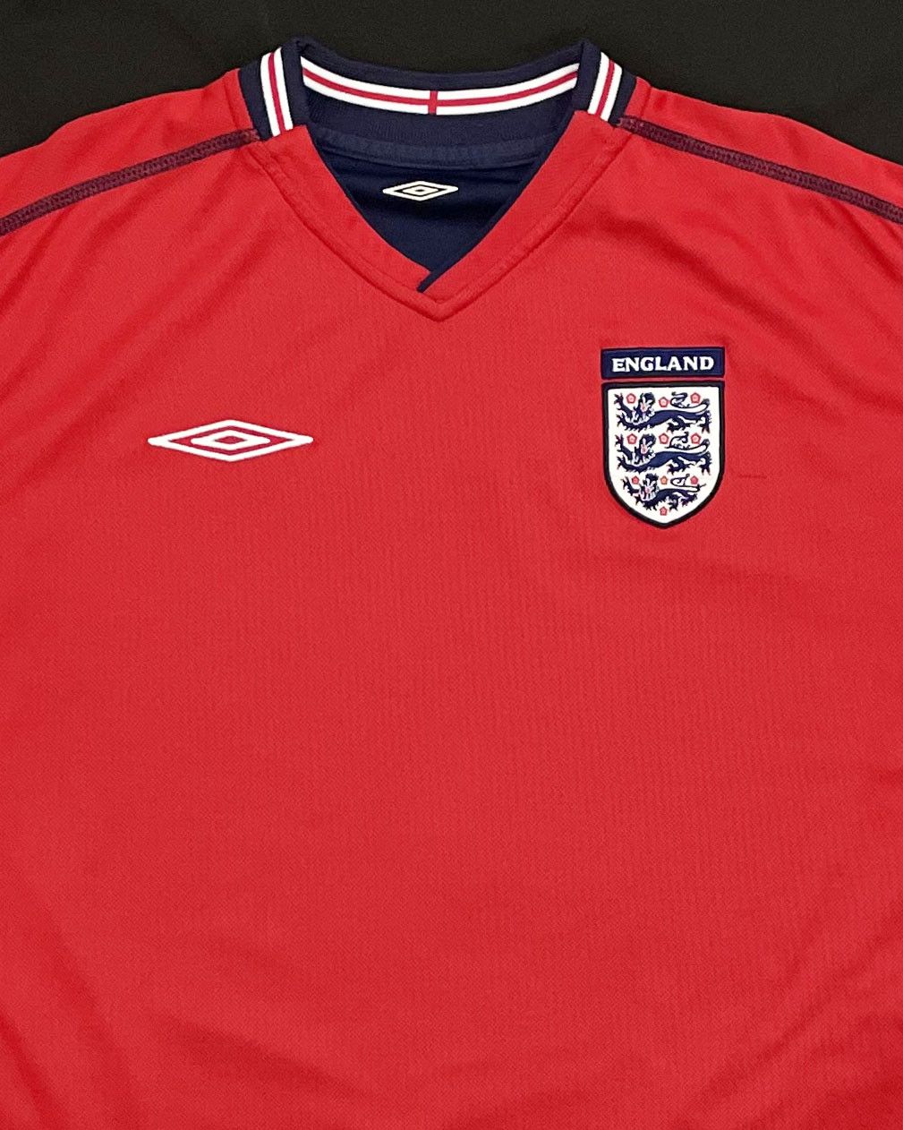 Umbro England Long Sleeve Away Kit 2002 2003 2004 Size US L / EU 52-54 / 3 - 4 Thumbnail