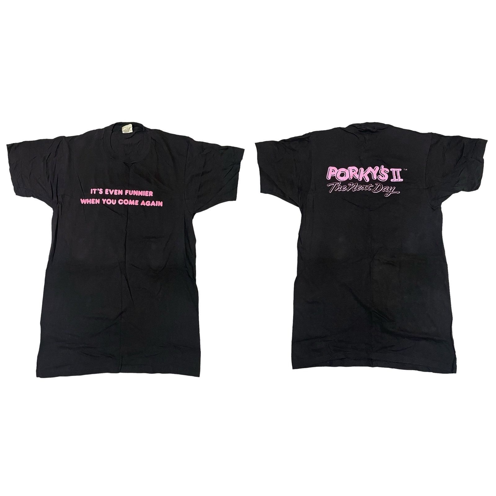 Vintage 1983 Porkys 2 The Next Day Promo T-Shirt Single Stitch Large Size US L / EU 52-54 / 3 - 1 Thumbnail