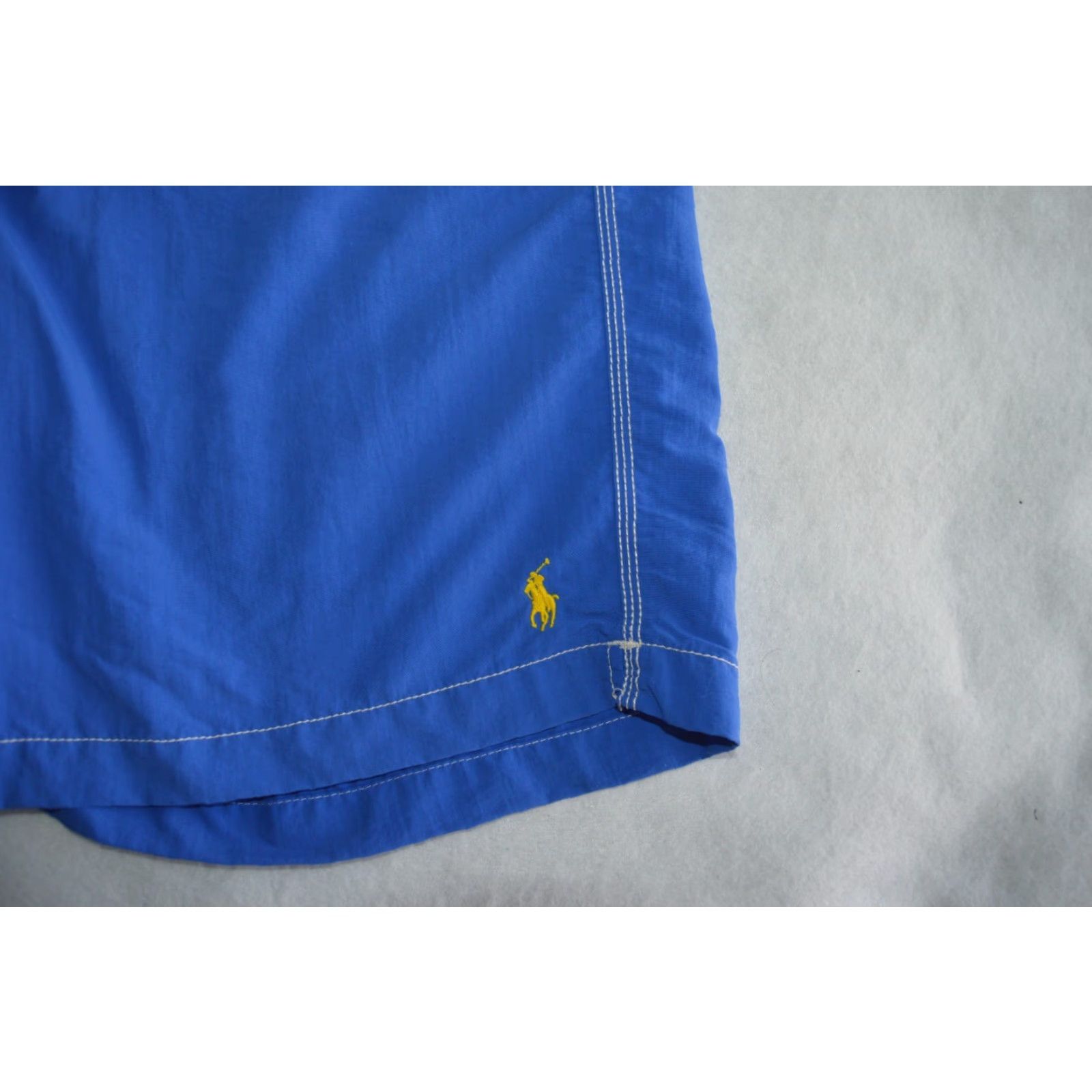 Polo Ralph Lauren VINTAGE Polo Ralph Lauren Swim Trunks Board Shorts Men L Blue Yellow Logo Drawstring Beach Surfing 90s Mens Size US L / EU 52-54 / 3 - 2 Thumbnail