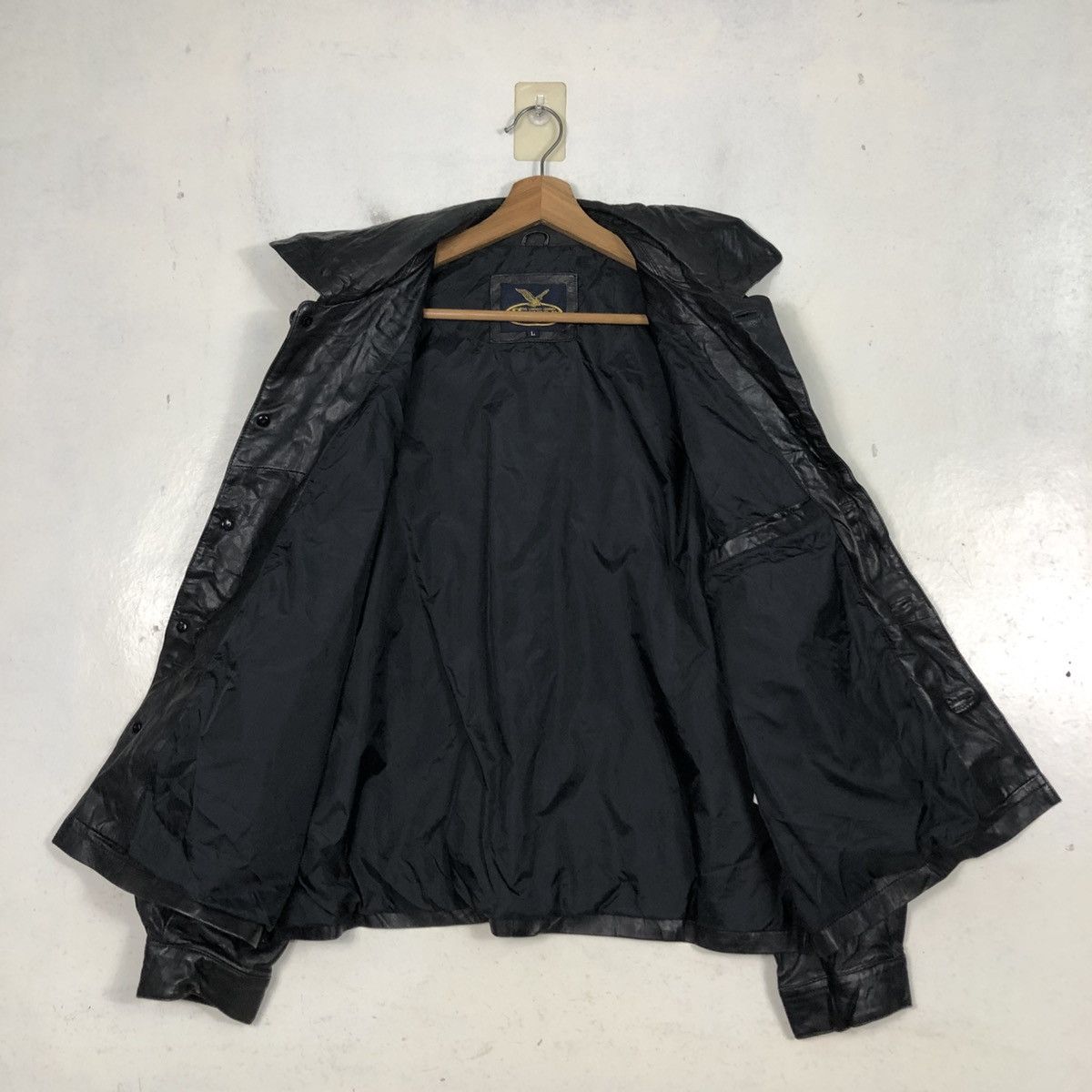 Japanese Brand 📌Vintage Biker Leather Jacket Suburban Issey Miyake Size US L / EU 52-54 / 3 - 15 Thumbnail