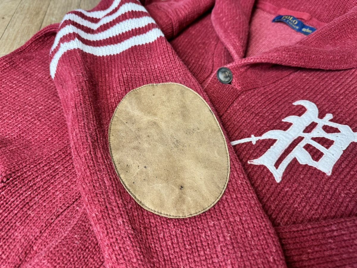 Polo Ralph Lauren Polo Ralph Lauren P Varsity Elbow Patch Cardigan L Size US L / EU 52-54 / 3 - 8 Thumbnail