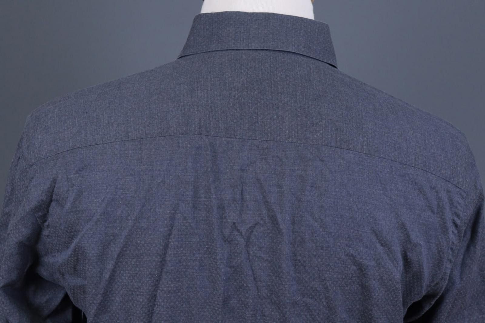 Eton Eton Slim Fit Blue Fine Twill Dress Shirt 42 / 17 / L Size US M / EU 48-50 / 2 - 9 Thumbnail