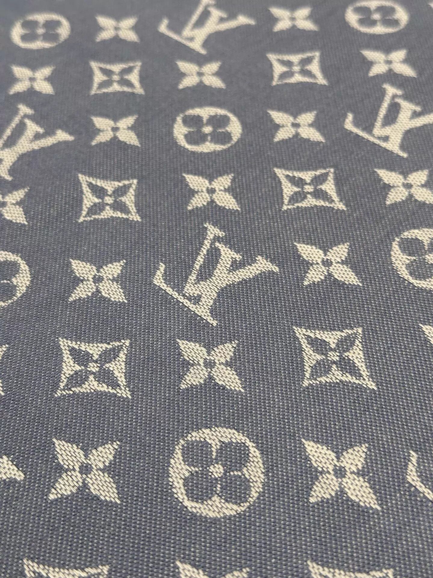 Louis Vuitton LV Monogram Blue White Wool Square Scarf 143x143cm New Size ONE SIZE - 7 Thumbnail