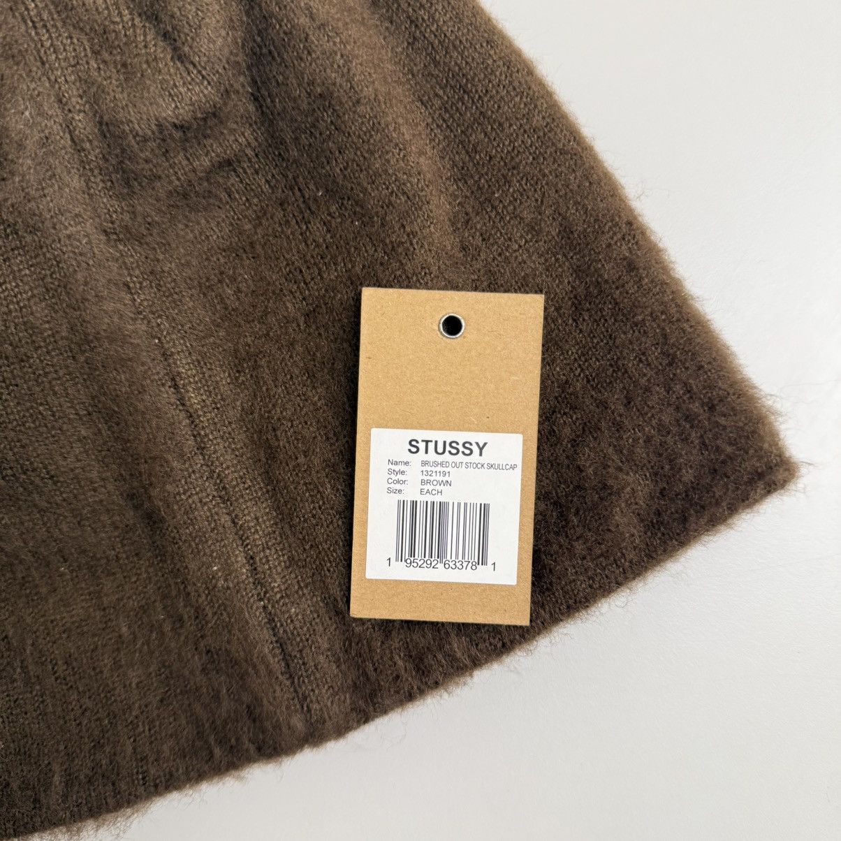 Stussy Stussy Brushed Out Stock Skullcap - Brown Beanie Hat Size ONE SIZE - 4 Thumbnail