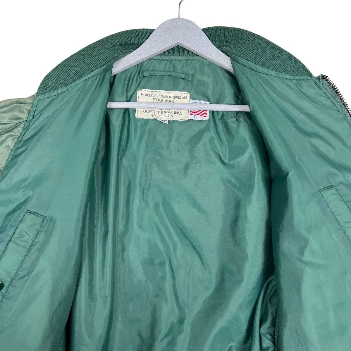 Schott 🔥 VINTAGE SCHOTT BROS MA-1 1949 REVERSIBLE BOMBER JACKET Size US S / EU 44-46 / 1 - 12 Thumbnail