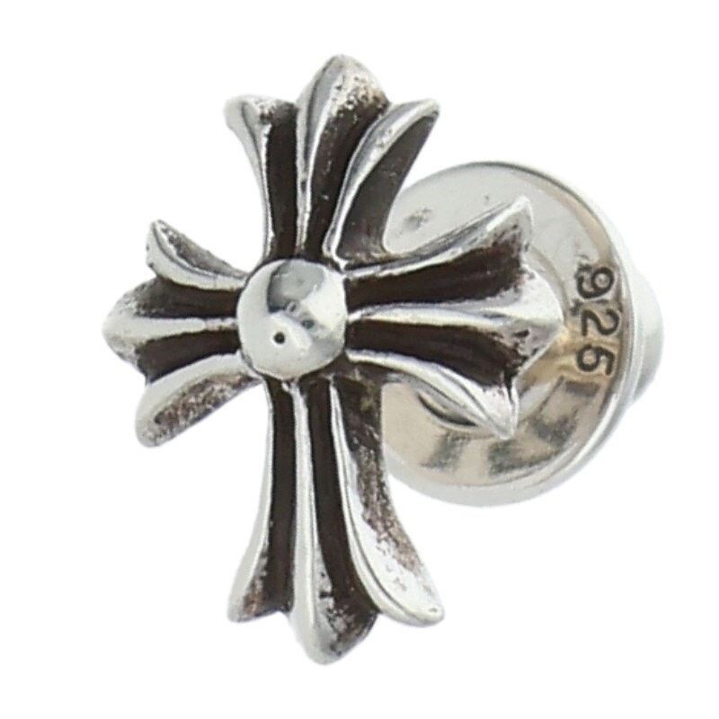 Chrome Hearts Chrome Hearts Cross Stud Silver Earring Size ONE SIZE - 1 Thumbnail
