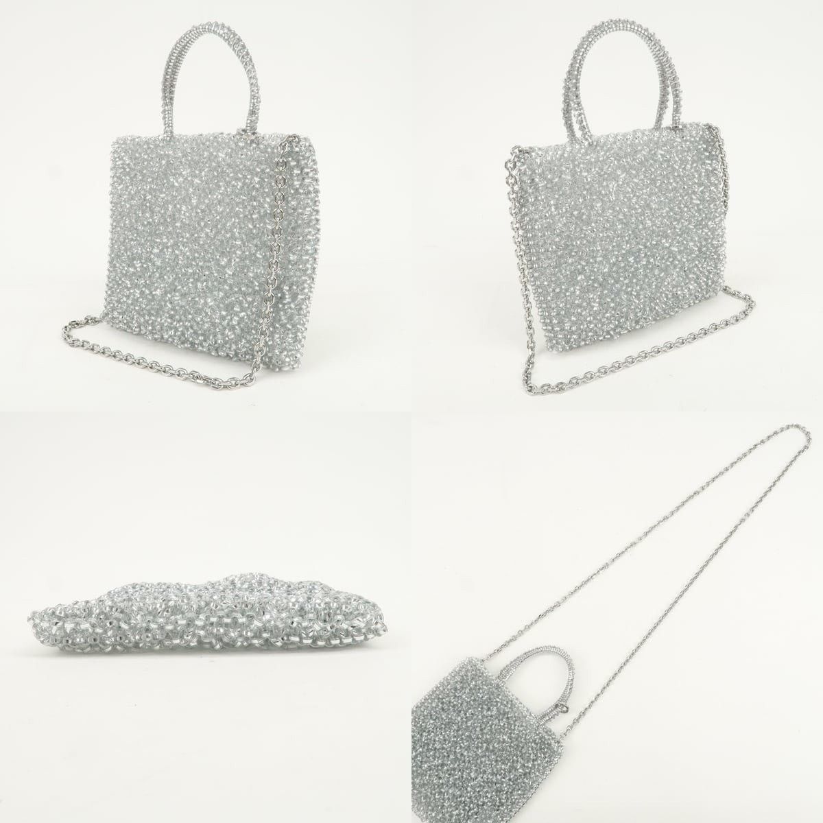 ANTEPRIMA Anteprima Wire Bag PVC Top Handle Silver Size ONE SIZE - 3 Thumbnail