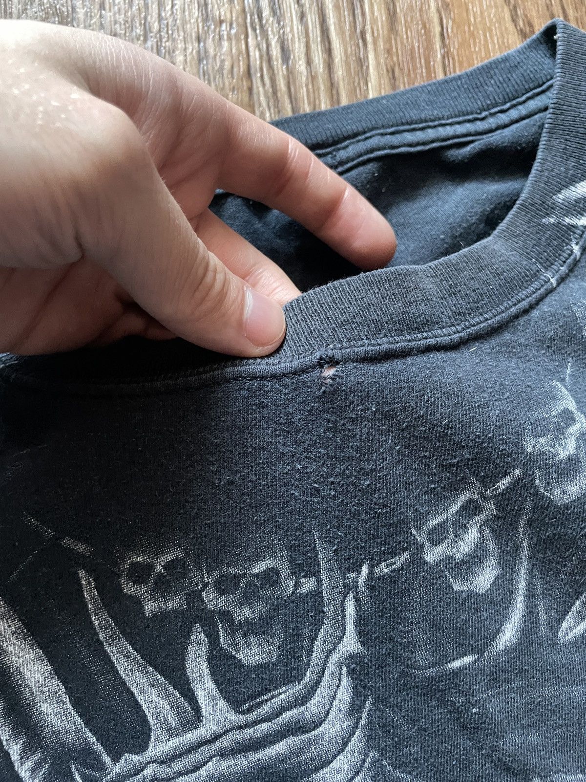 Liquid Blue Mens Vintage Liquid Blue T Shirt overprint skeleton skulls Size US XXL / EU 58 / 5 - 5 Thumbnail