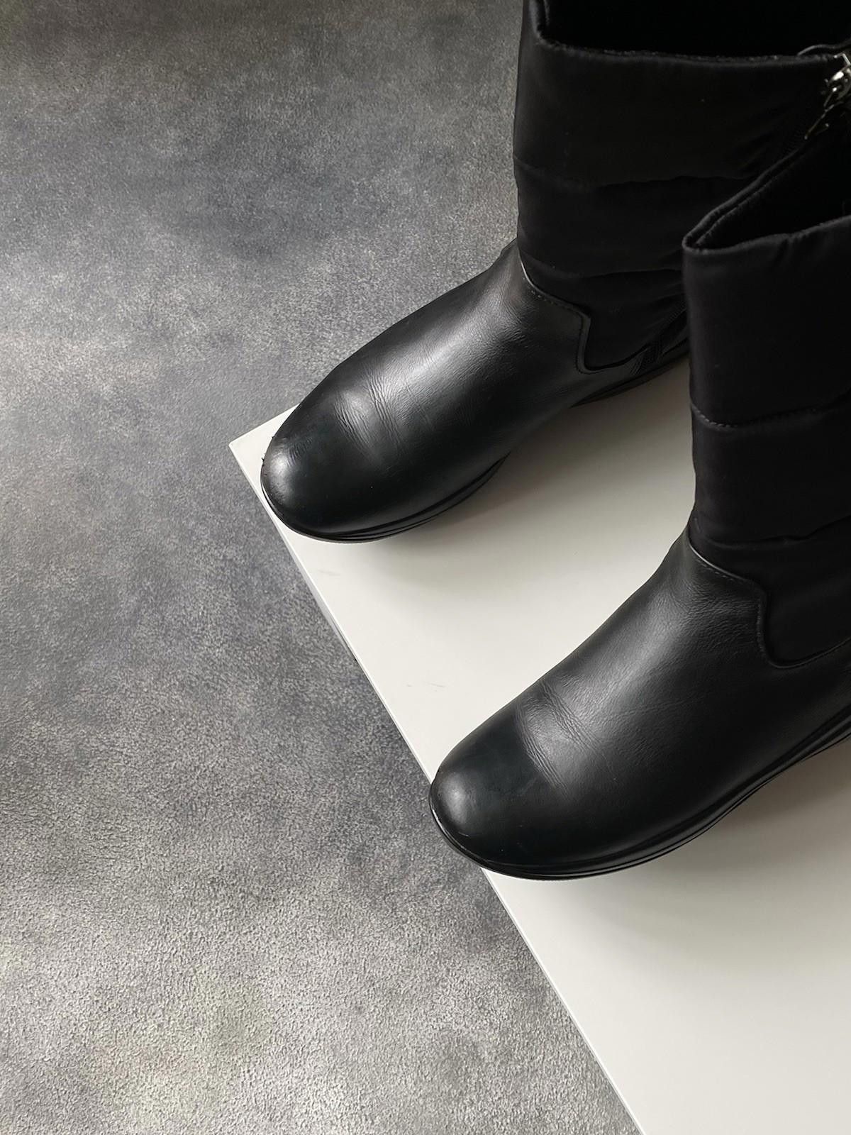 Prada 2000`s Prada Puffer / Leather Winter Boots Vintage Women US6 Size US 6.5 / IT 36.5 - 9 Thumbnail