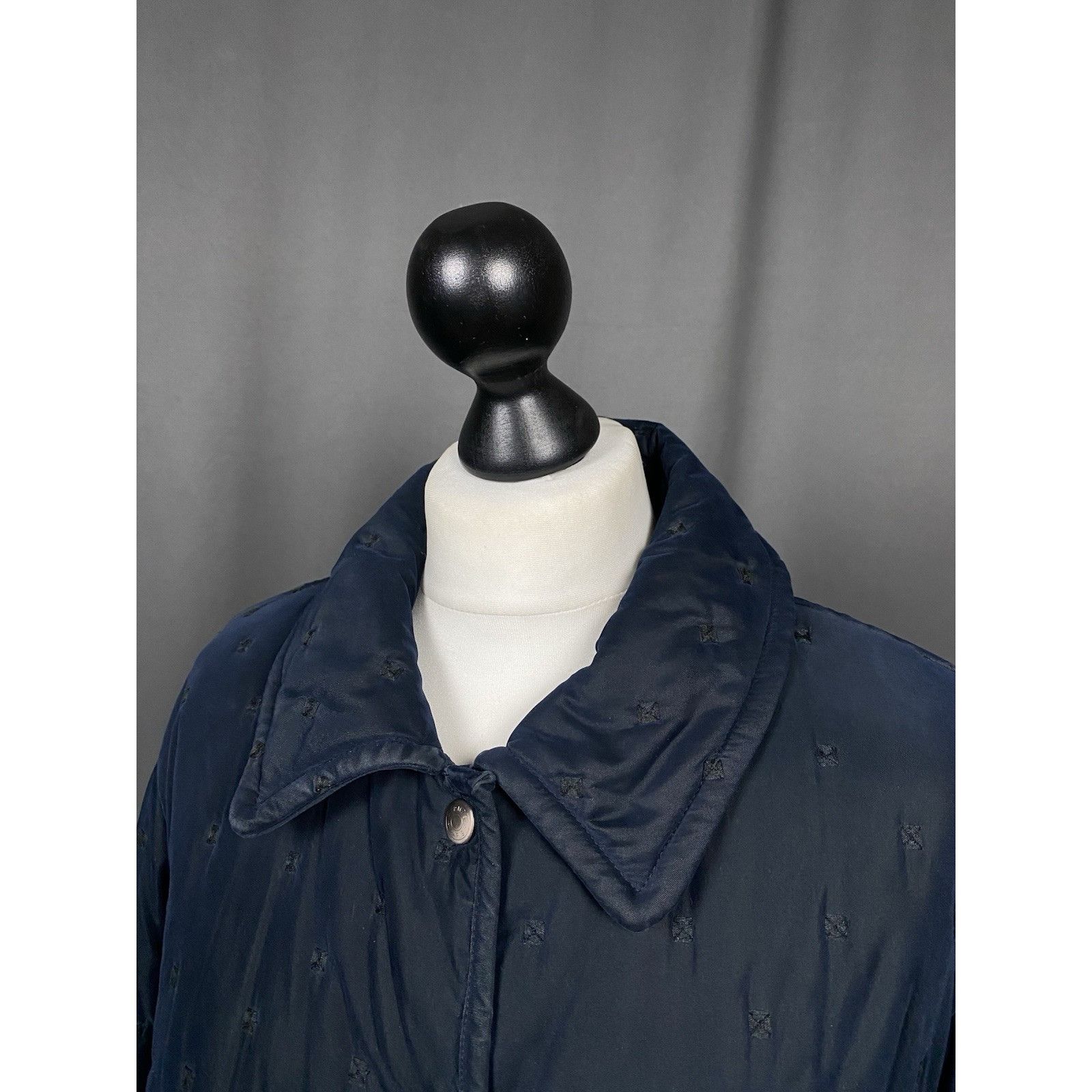 Hermes Hermes by Maison Margiela Women's Blue Quilted Jacket Size 4 Size S / US 4 / IT 40 - 5 Thumbnail