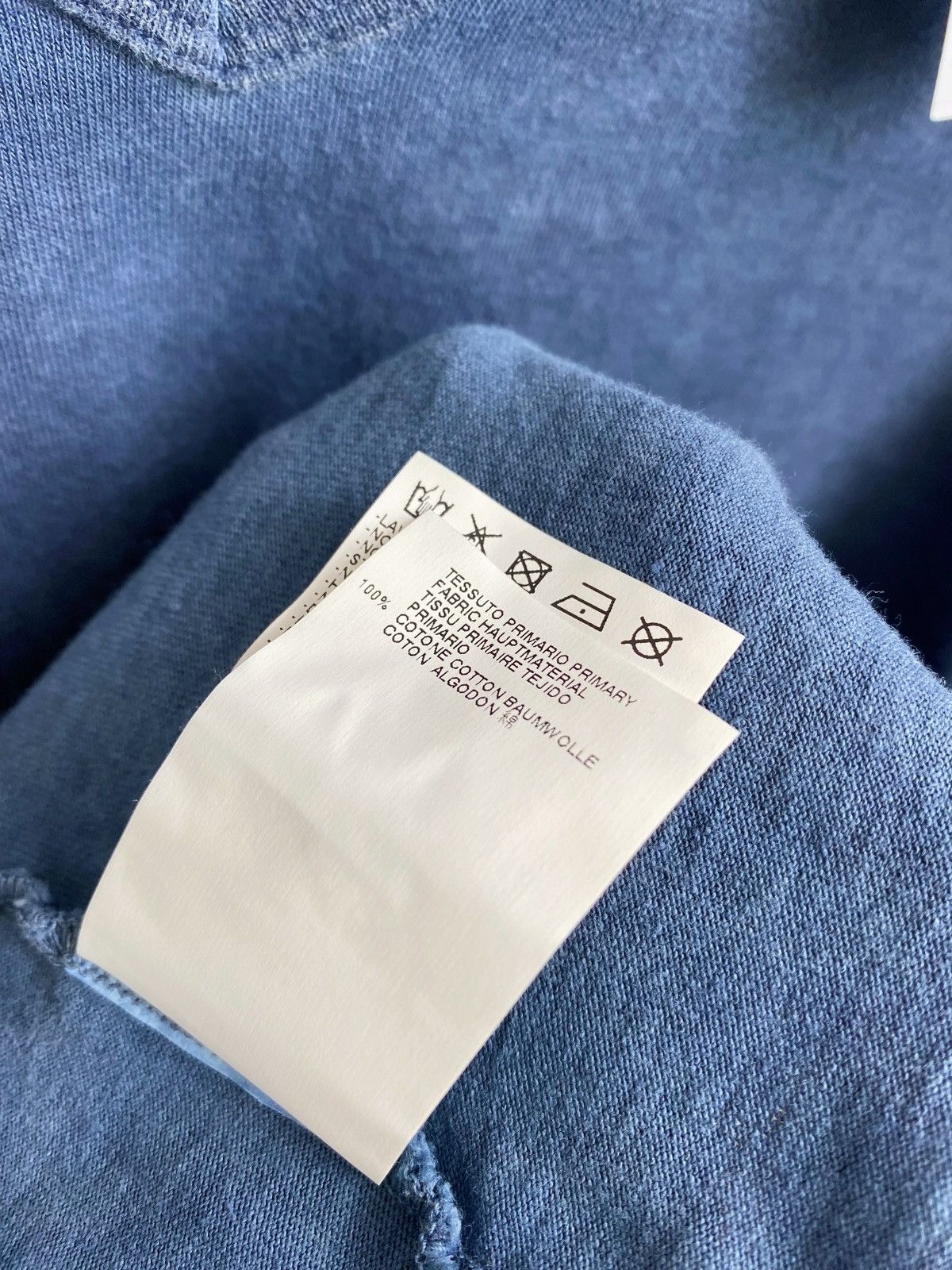 Maison Margiela MAISON MARTIN MARGIELA AIDS garment dyed v- neck t-shirt Size US L / EU 52-54 / 3 - 13 Thumbnail