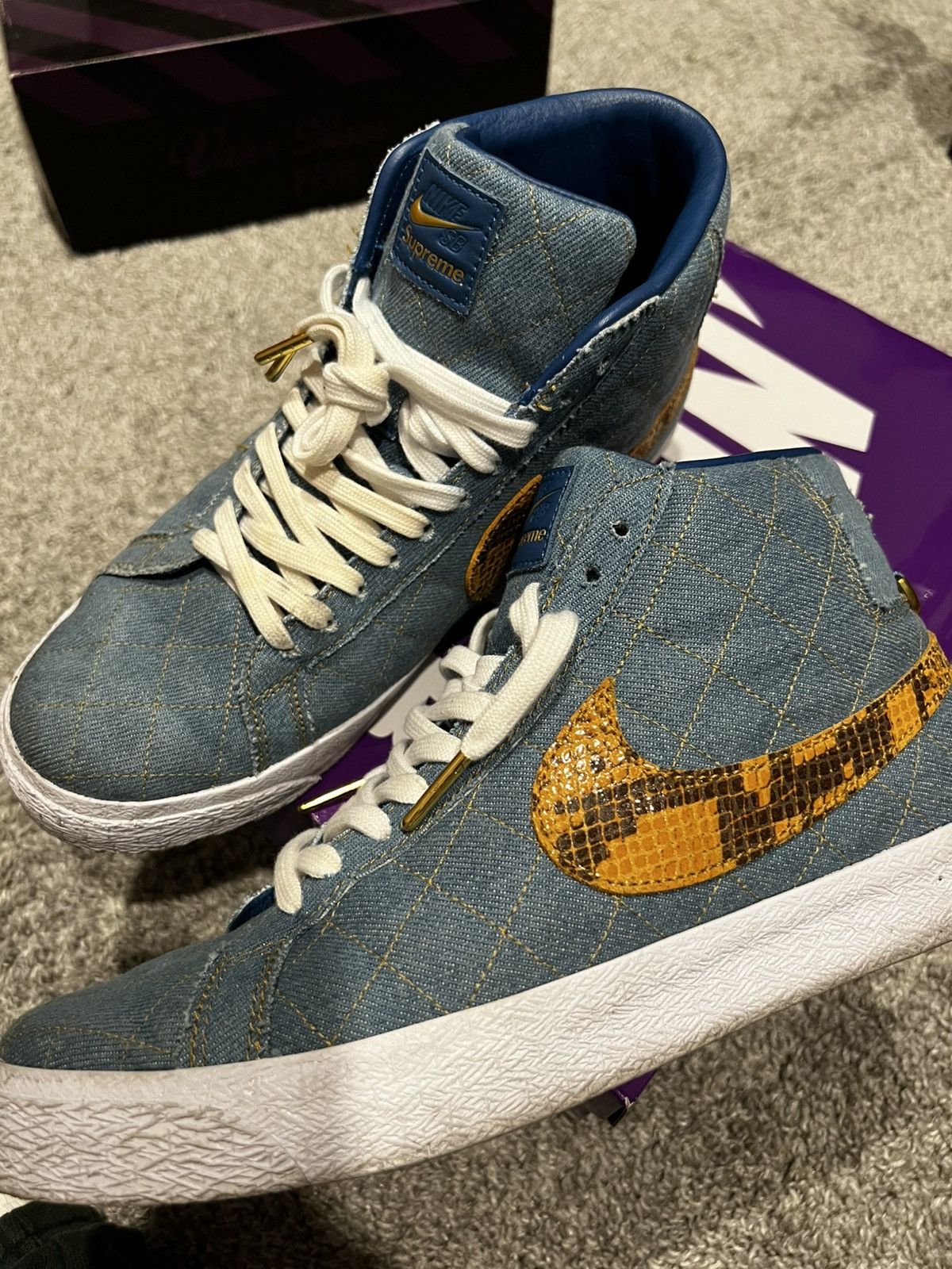 Nike × Supreme Supreme Nike Denim Snakeskin Blazers Size US 8 / EU 41 - 8 Thumbnail