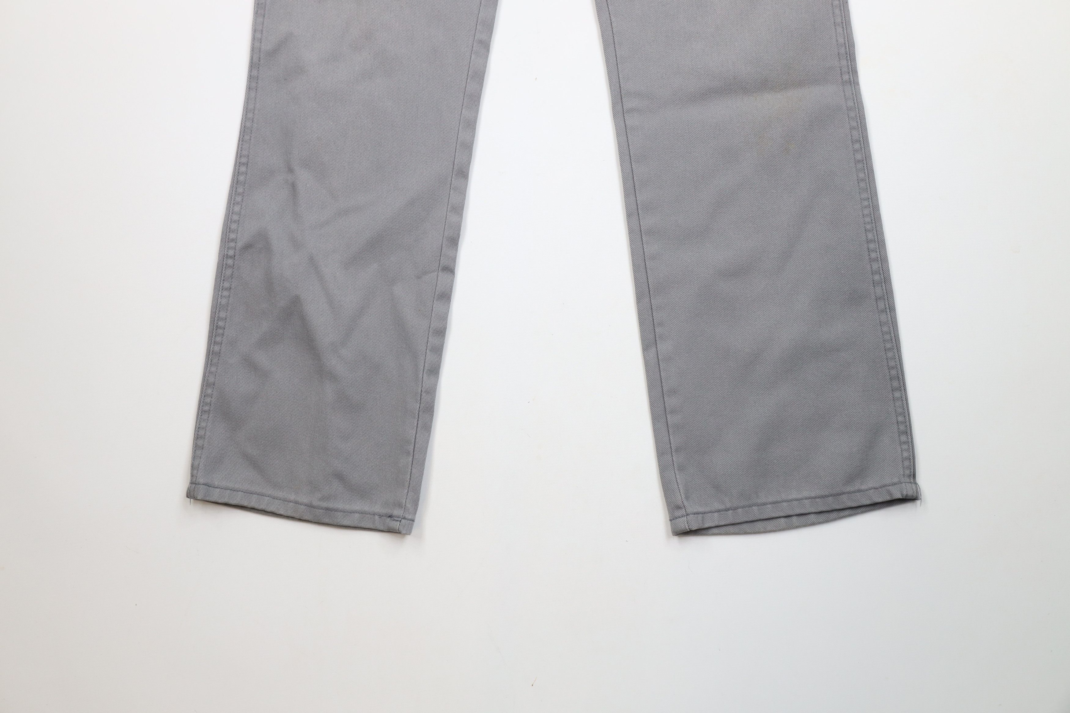 Dickies × Vintage Vintage 70s Dickies Flared Wide Leg Denim Jeans Gray USA Size US 34 / EU 50 - 4 Thumbnail