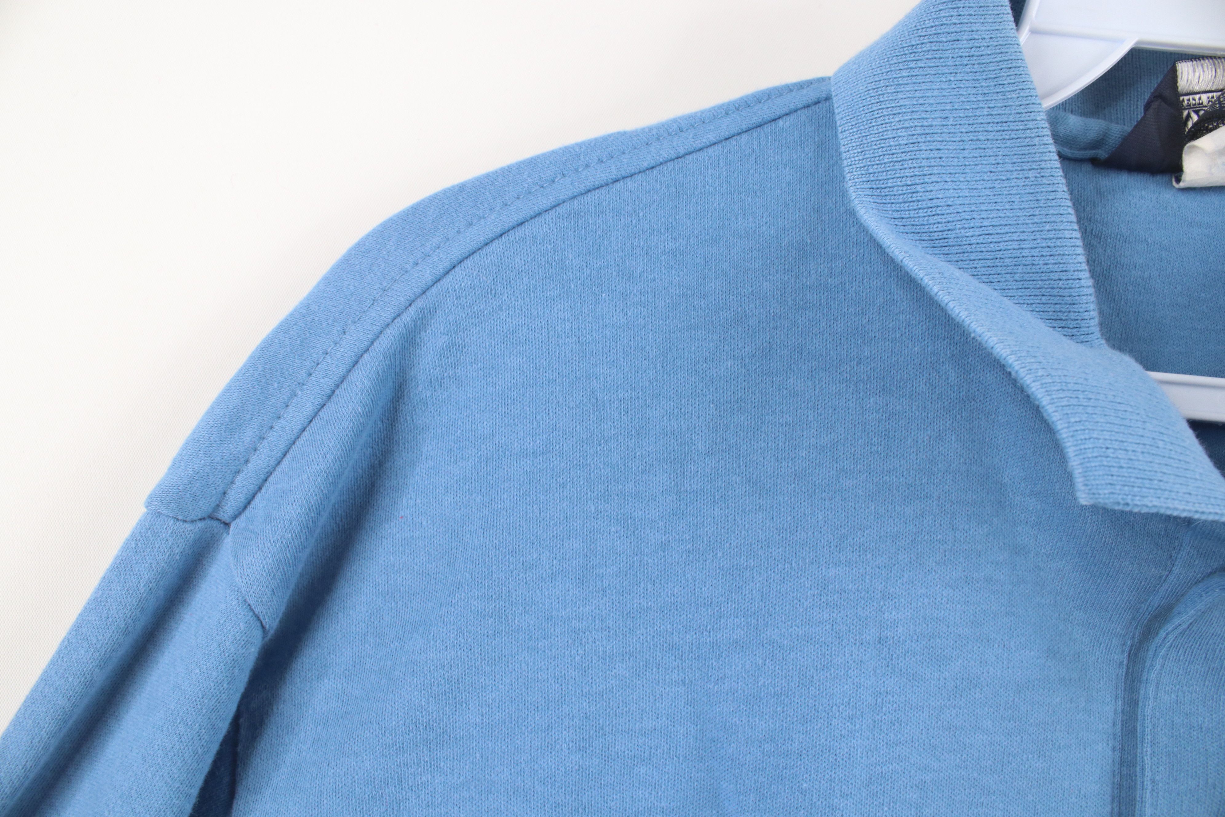 Lands' End Vintage 90s Lands End Cotton Knit Long Sleeve Rugby Polo USA Size US L / EU 52-54 / 3 - 6 Thumbnail
