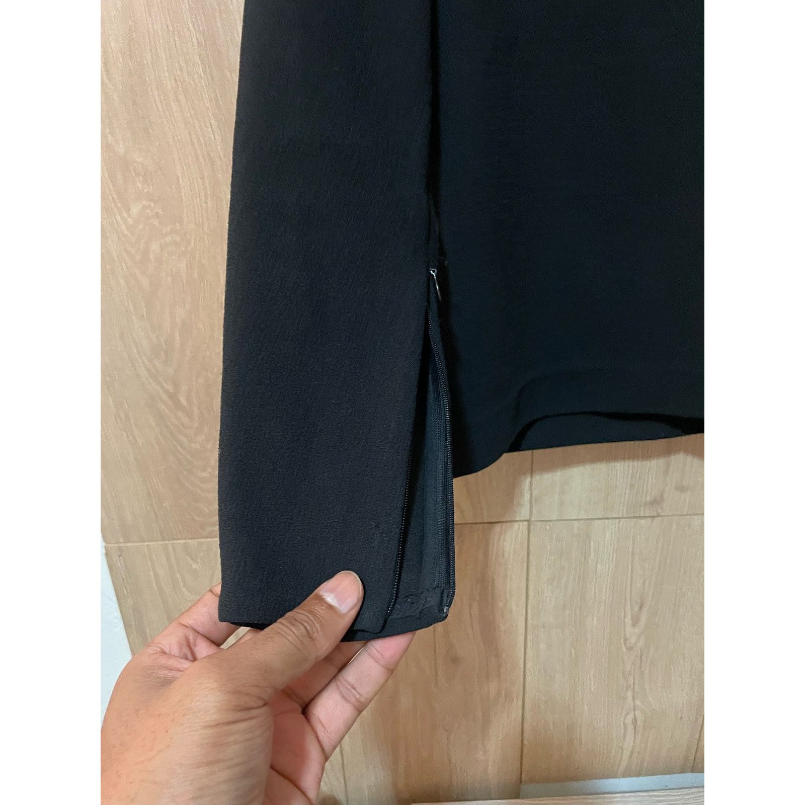 Club Monaco Club Mónaco - Long Sleeve Mock Neck Tricot Top / Black / M Size M / US 6-8 / IT 42-44 - 4 Thumbnail