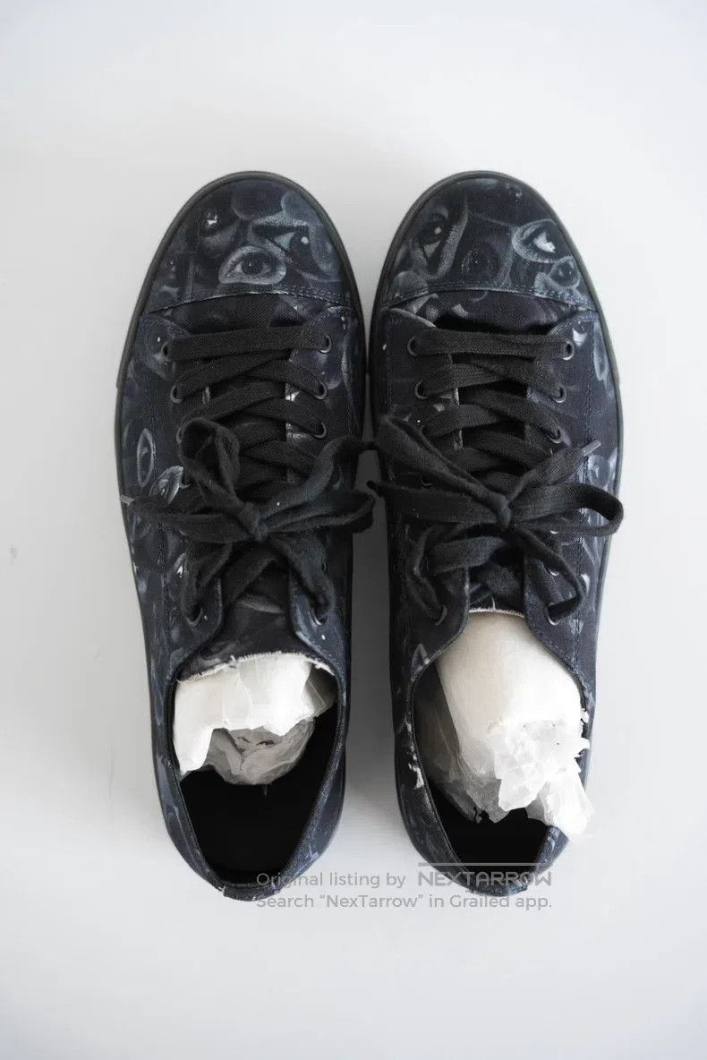 Yohji Yamamoto YOHJI YAMAMOTO Eye Dot Canvas Slip-On Shoes Size US 6 / IT 36 - 3 Thumbnail