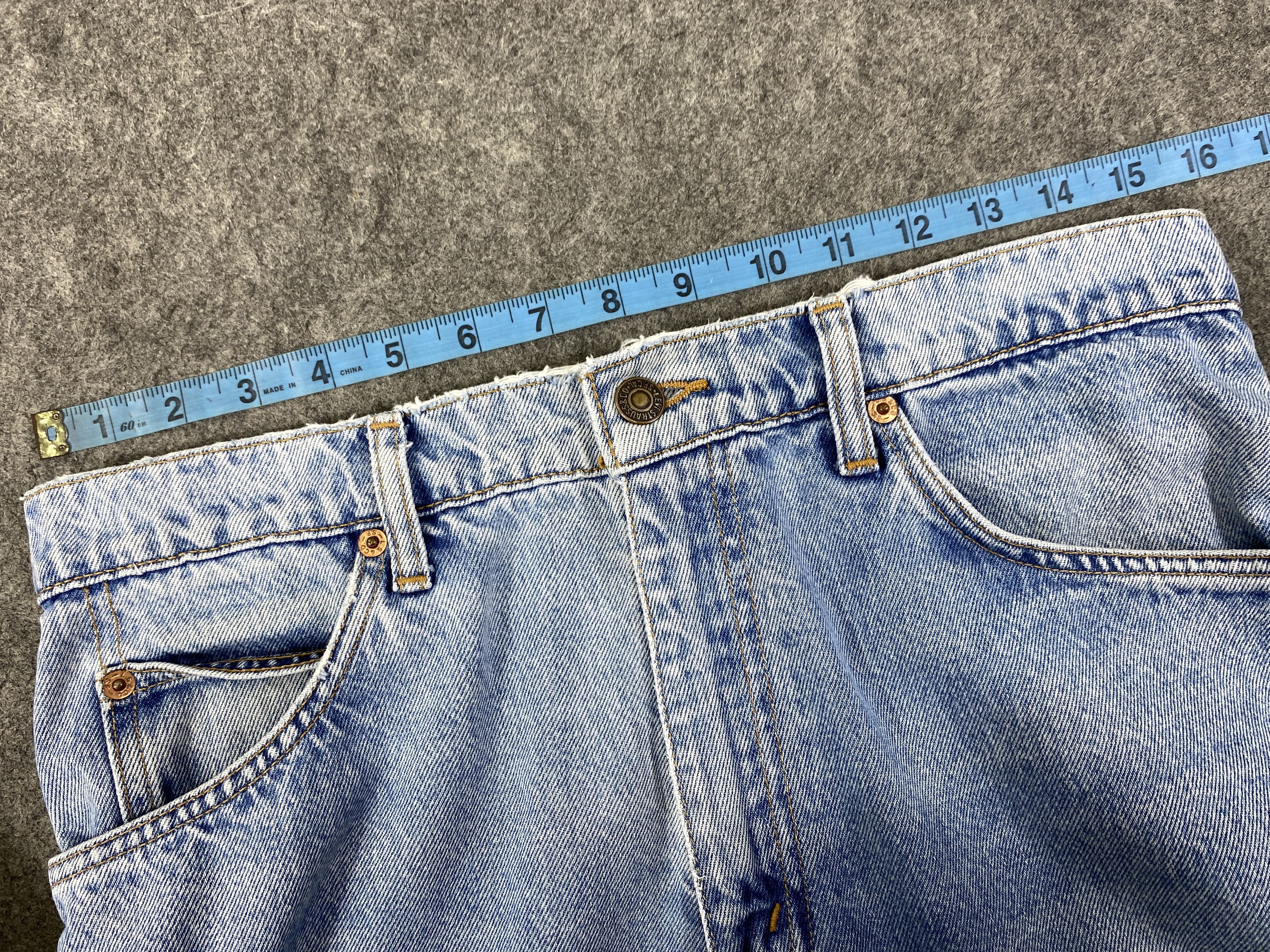 Levi's Light Blue Vintage Levis 507 Orange Tab 31x32.5 - JN3236 Size US 31 - 5 Thumbnail