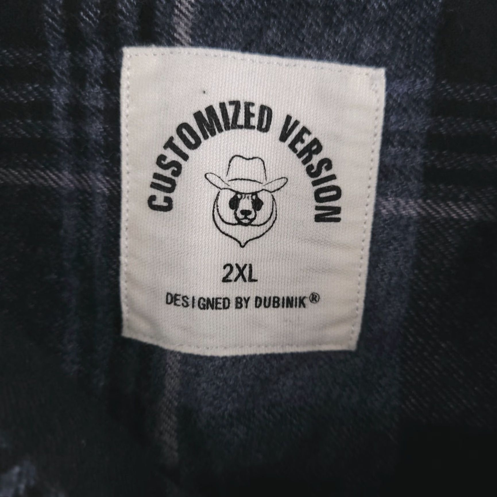 Vintage Dubinik Shirt Mens 2XL Flannel Gray Long Sleeve Button Check Cotton Custom Size US XXL / EU 58 / 5 - 3 Thumbnail