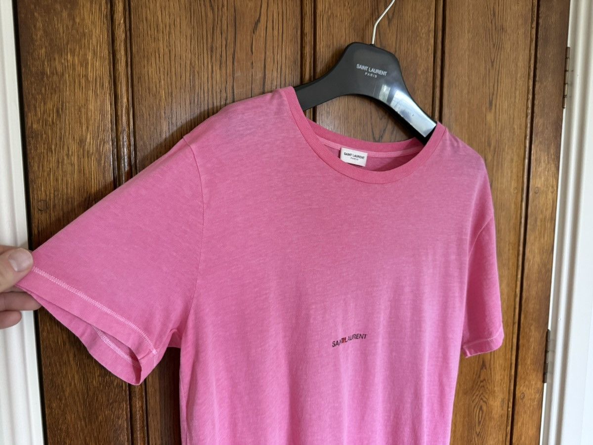 Saint Laurent Paris $550 Saint Laurent Rive Gauche logo t shirt pink M grail Size US M / EU 48-50 / 2 - 9 Thumbnail
