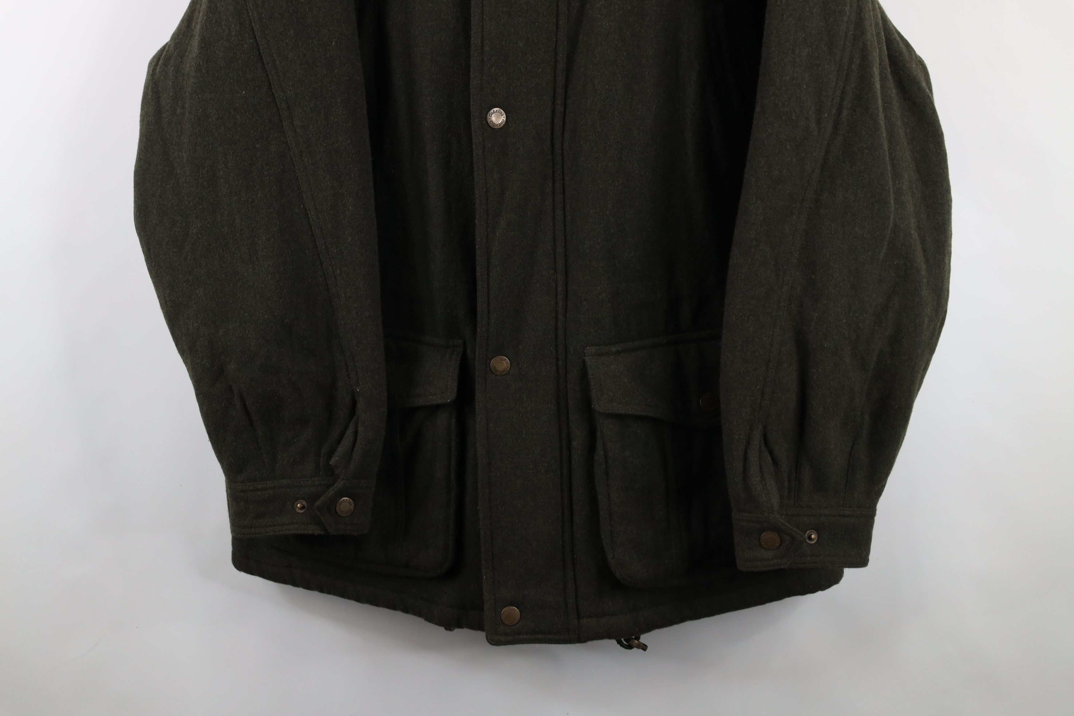 Cabelas × Vintage Vintage Cabelas Heavyweight Wool Chore Barn Jacket Green Size US XL / EU 56 / 4 - 3 Thumbnail