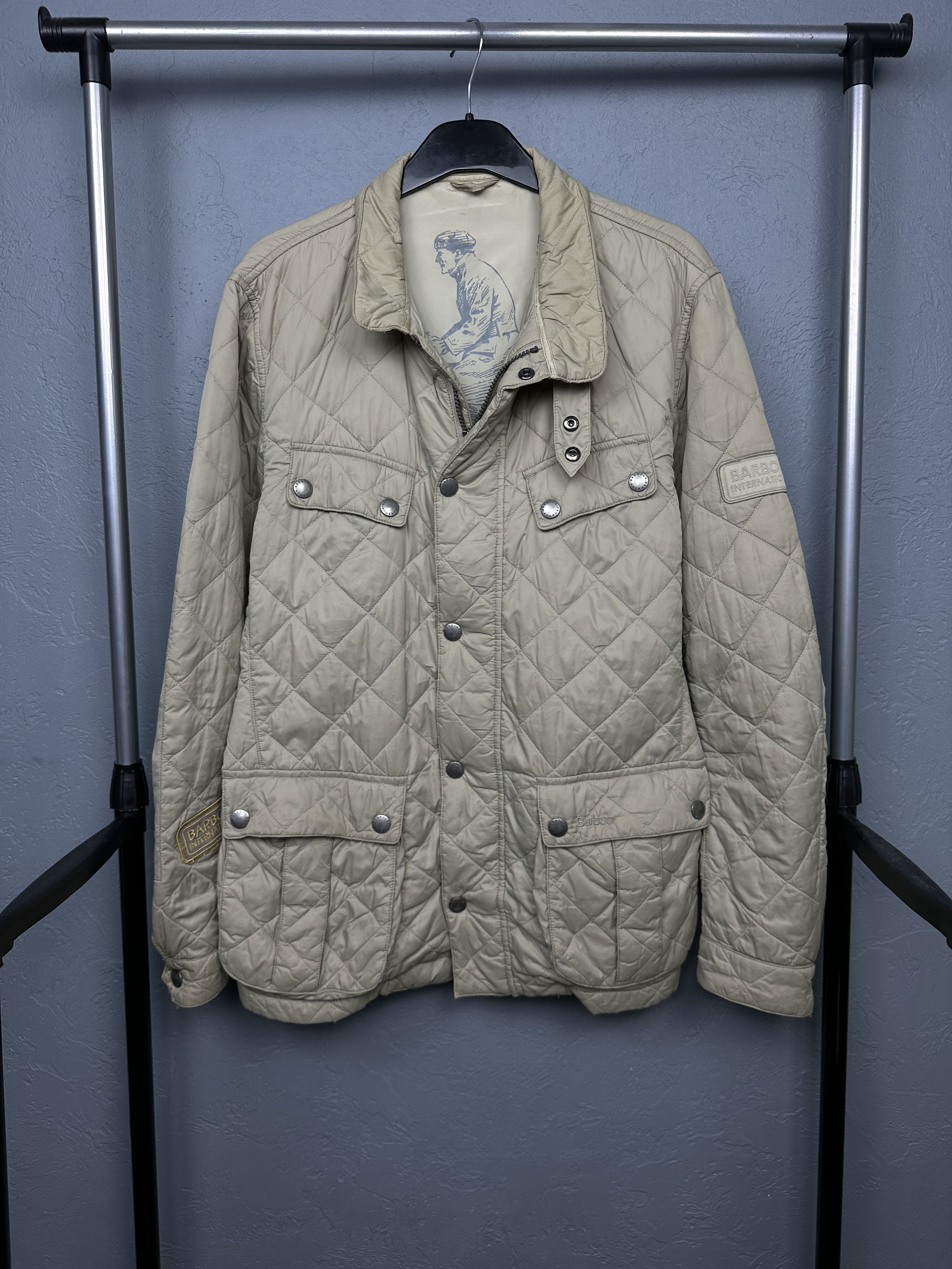 Barbour Barbour International Ariel Mens Quilted Jacket Size US L / EU 52-54 / 3 - 4 Thumbnail