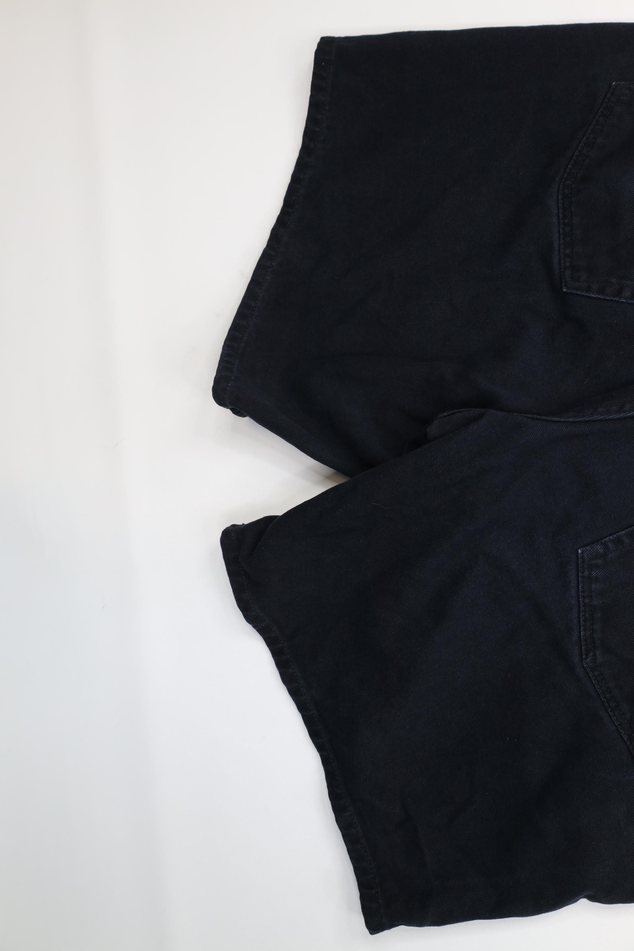 Vintage Vintage 90s Streetwear Above Knee Denim Jean Shorts Black Size US 38 / EU 54 - 12 Thumbnail