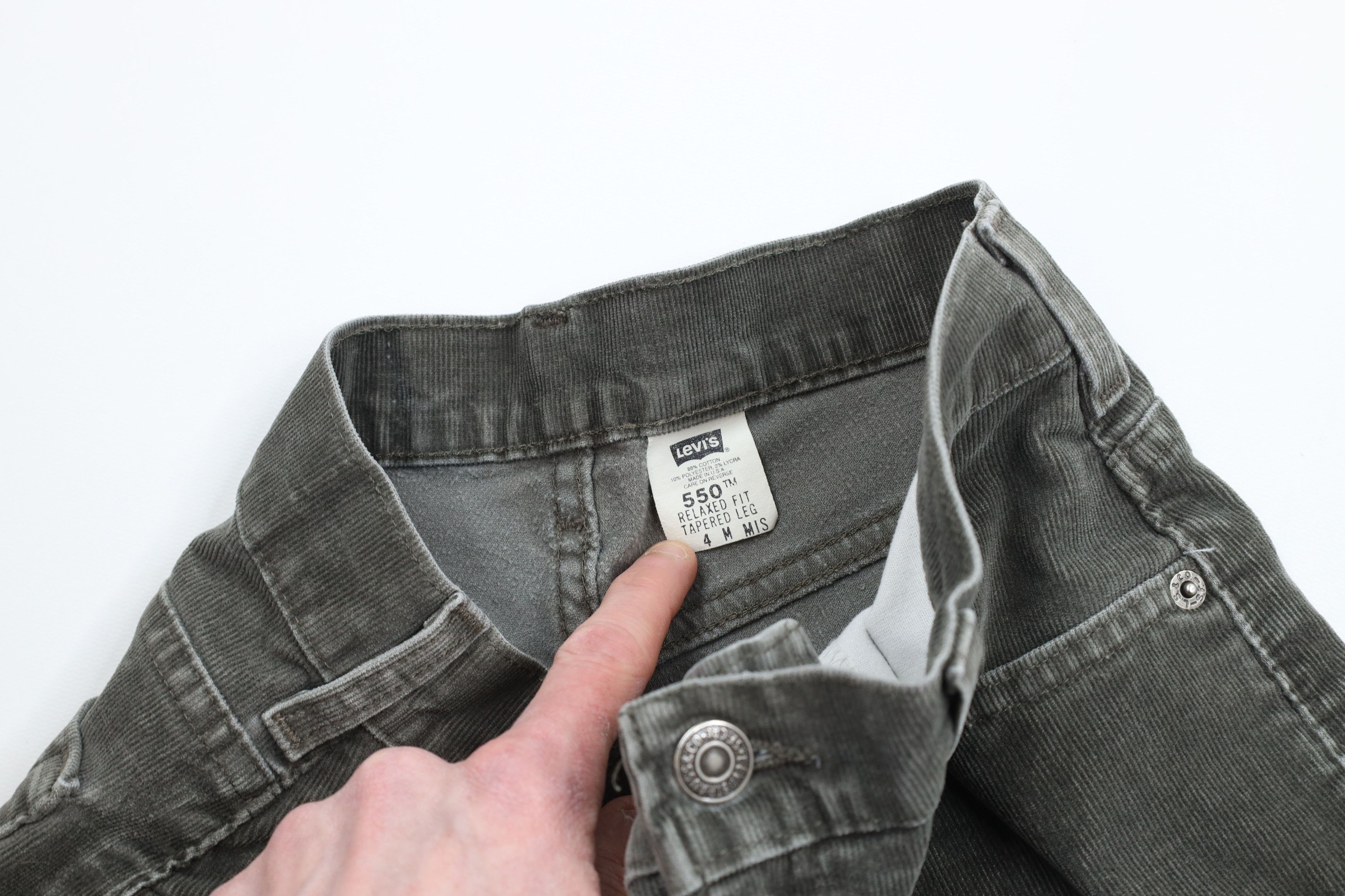 Levi's × Vintage Vintage Y2K 2000 Levis 550 Tapered Leg Corduroy Pants USA Size 27" / US 4 / IT 40 - 8 Thumbnail