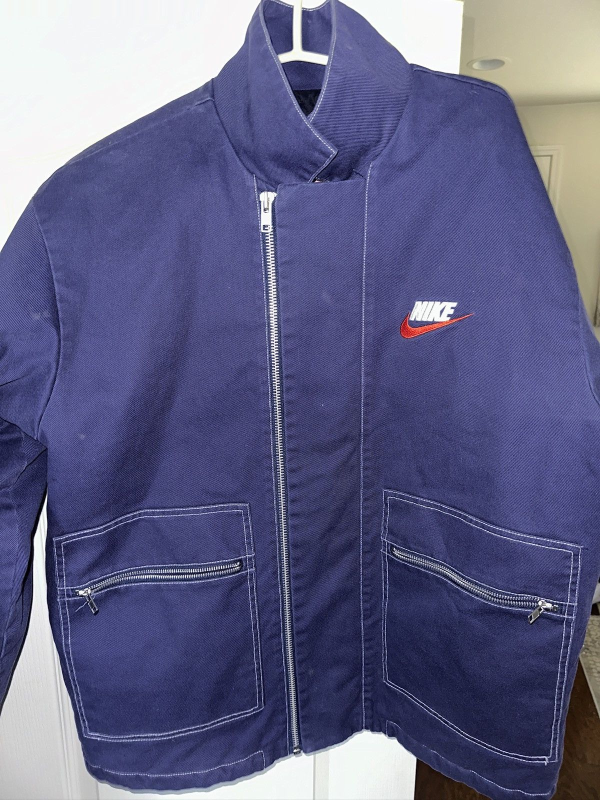 image of Nike Quilted Jacket in Blue, Men's (Size XL)