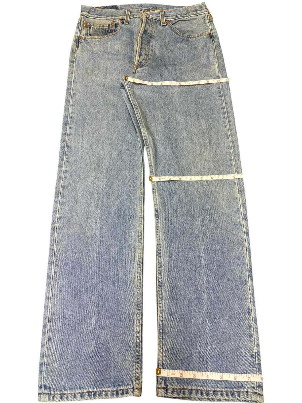 Levi's Vintage 90s Levis 501 Blue Wash Distressed Jeans Size US 30 / EU 46 - 8 Thumbnail
