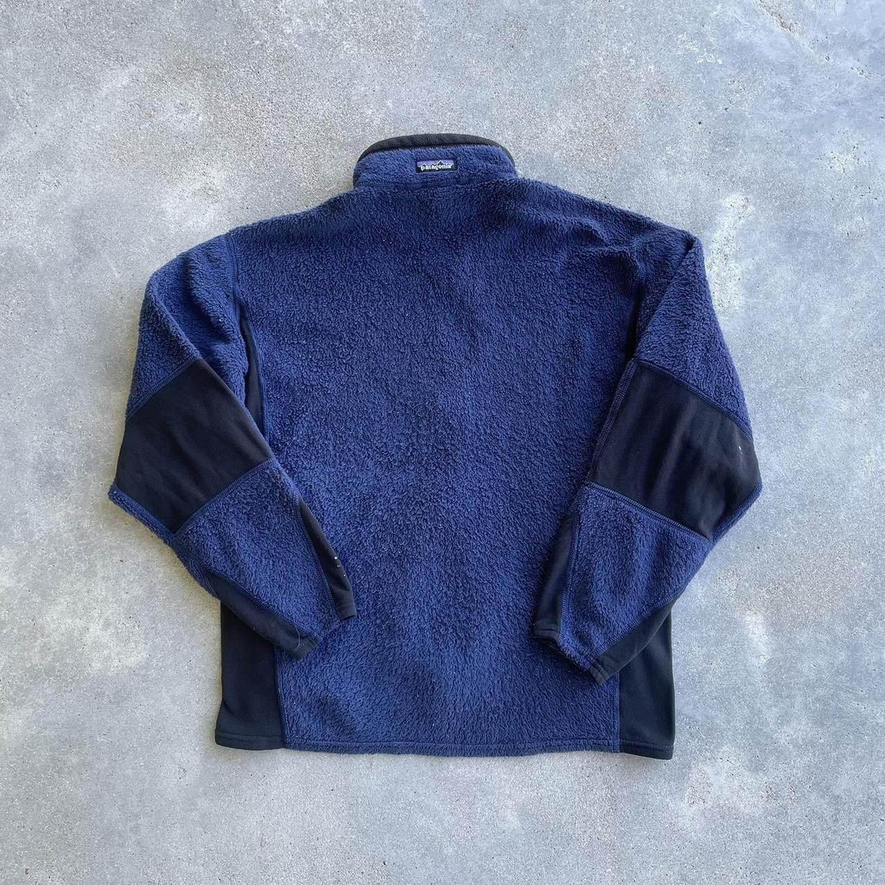 Patagonia × Vintage Crazy vintage 90s navy Patagonia deep pile fleece jacket Size US M / EU 48-50 / 2 - 5 Thumbnail
