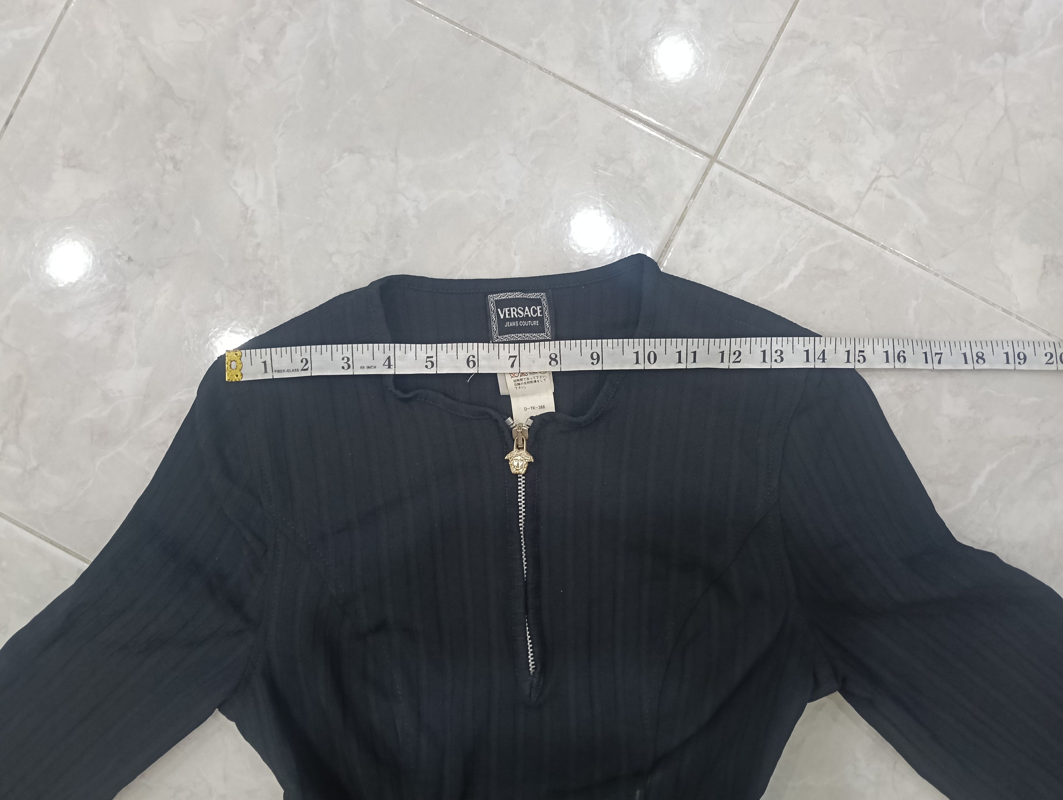 Versace Jeans Couture Vintage Versace Ribbed Dresses Long Sleeve Size S / US 4 / IT 40 - 16 Thumbnail