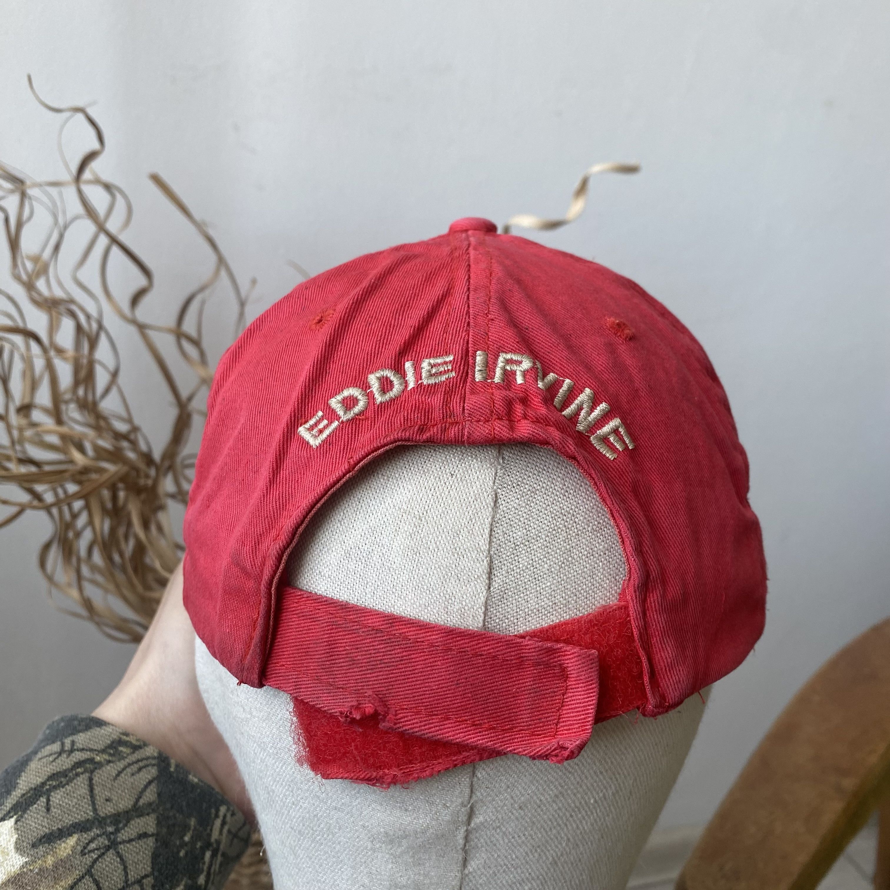 Ferrari 🏎 Rare Vintage 90s F1 Eddie Irvin rasing Cap hat Dad hat Size ONE SIZE - 6 Thumbnail