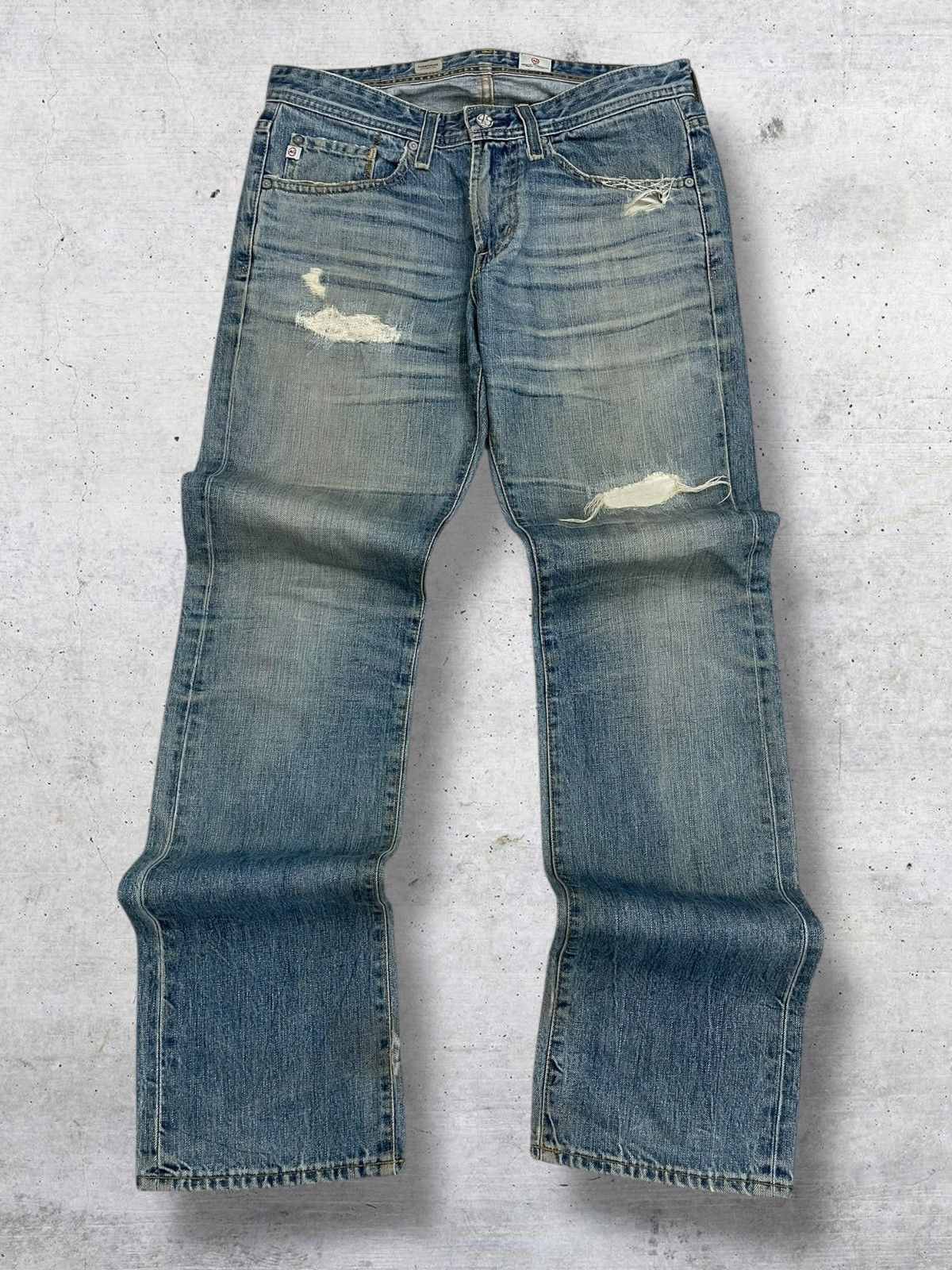 AG Adriano Goldschmied VINTAGE AG ADRIANO GOLDSHMIED MUDWASH RIPPING OG STYLE DENIM Size US 32 / EU 48 - 1 Thumbnail