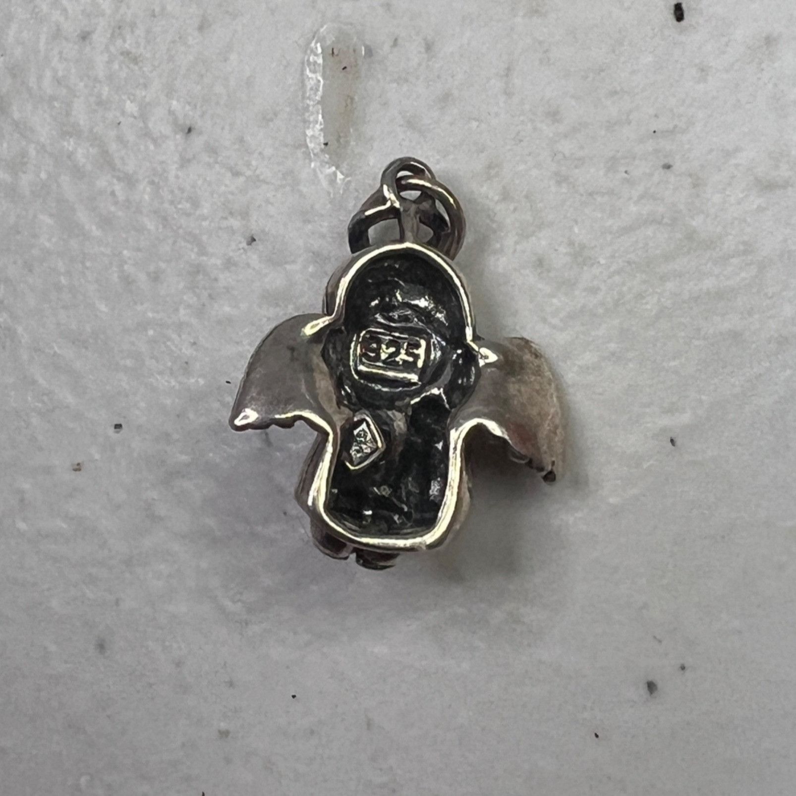 Other Sterling Silver 925 Small Angel Pendant With Cognac Baltic A Size ONE SIZE - 10 Thumbnail
